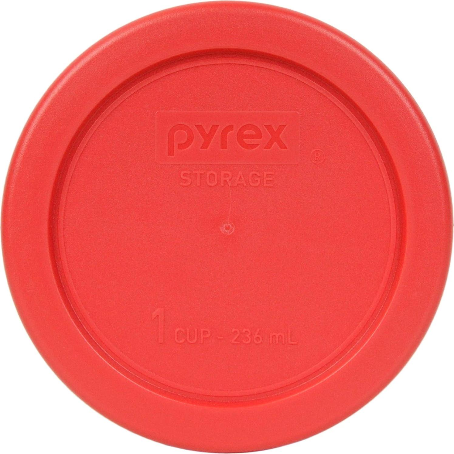Juego de 9 Tapas de Plástico Pyrex BPA-Free - Fucsia, Morado, Verde, Rojo