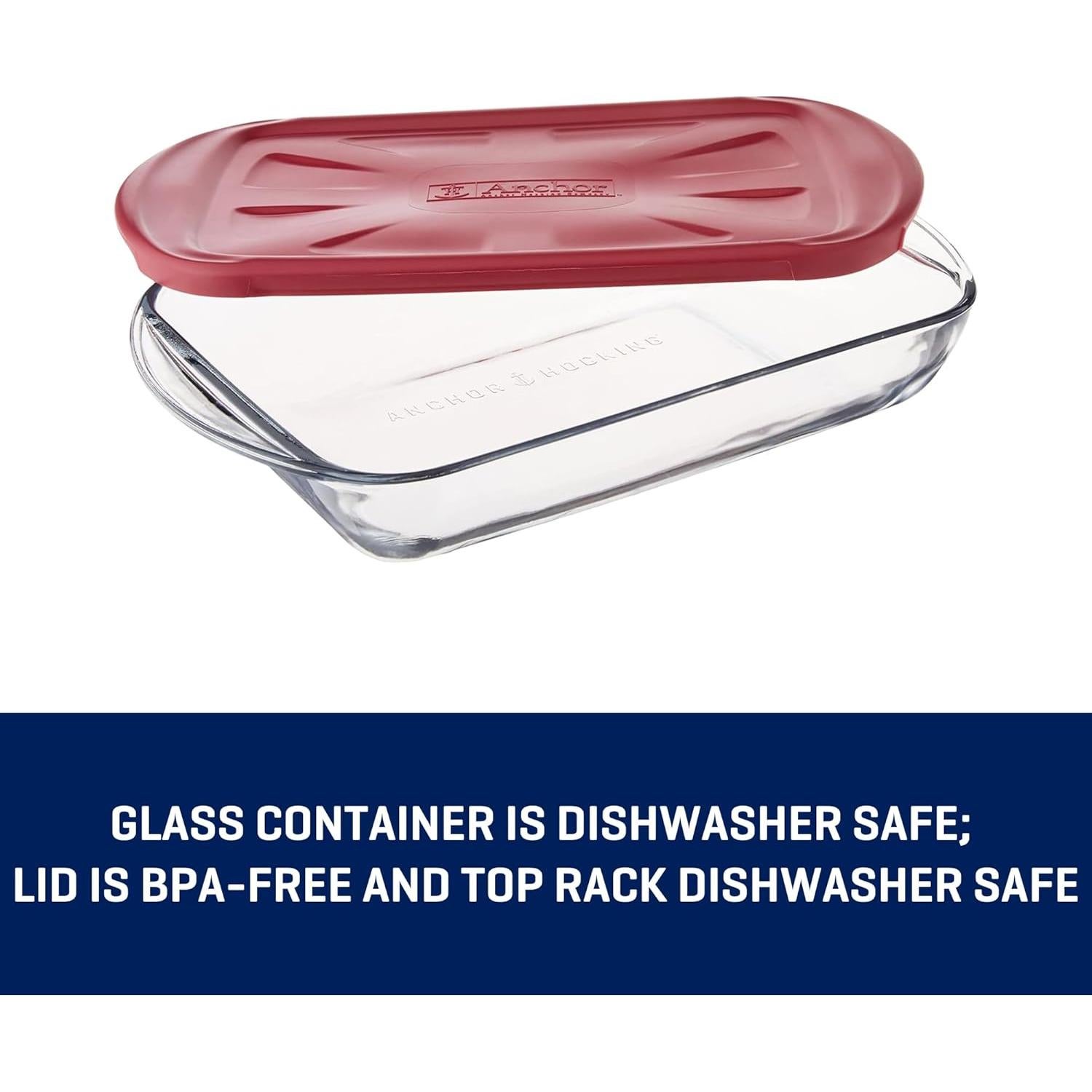 Juego de Platos de Hornear de Vidrio Anchor Hocking 4 Piezas