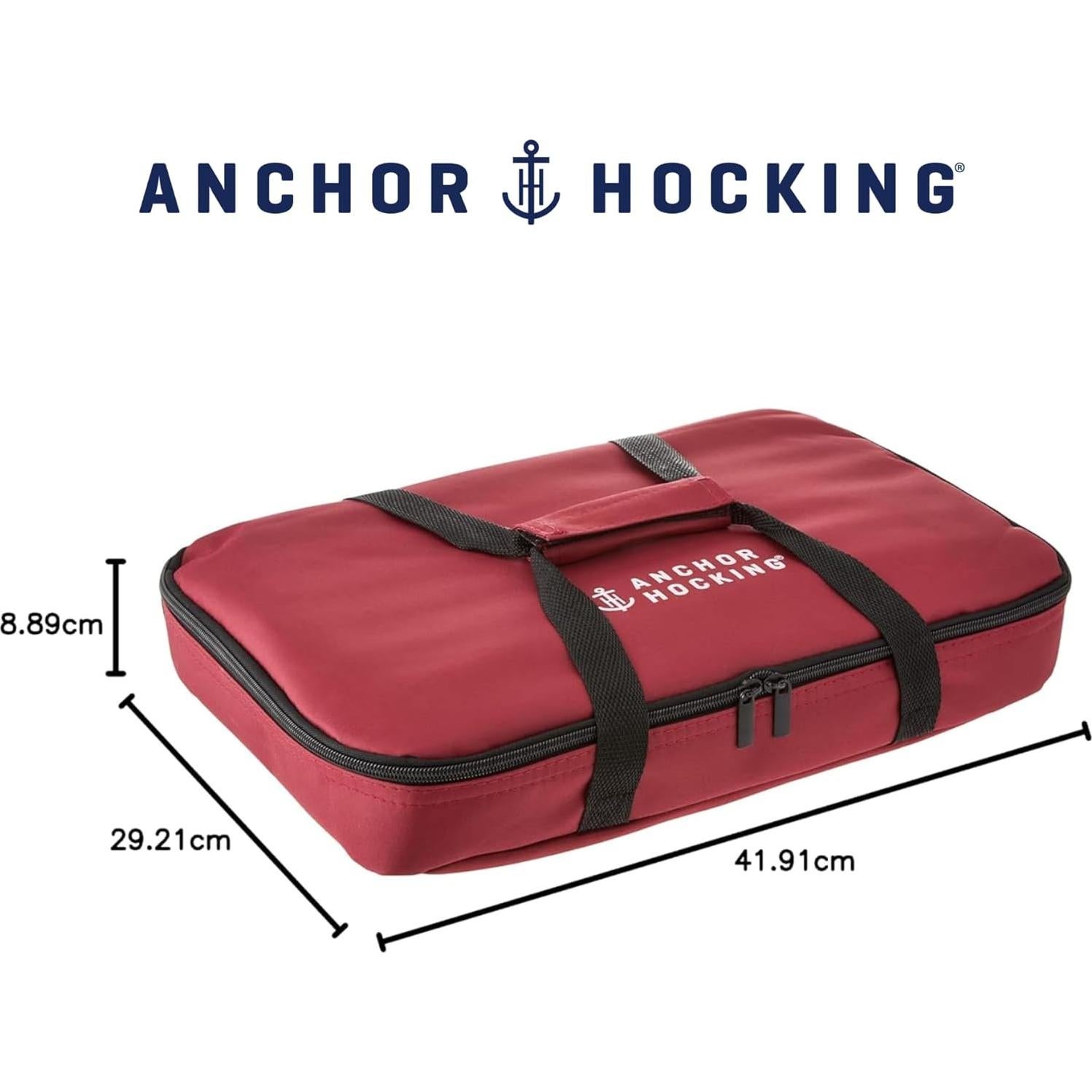 Juego de Platos de Hornear de Vidrio Anchor Hocking 4 Piezas