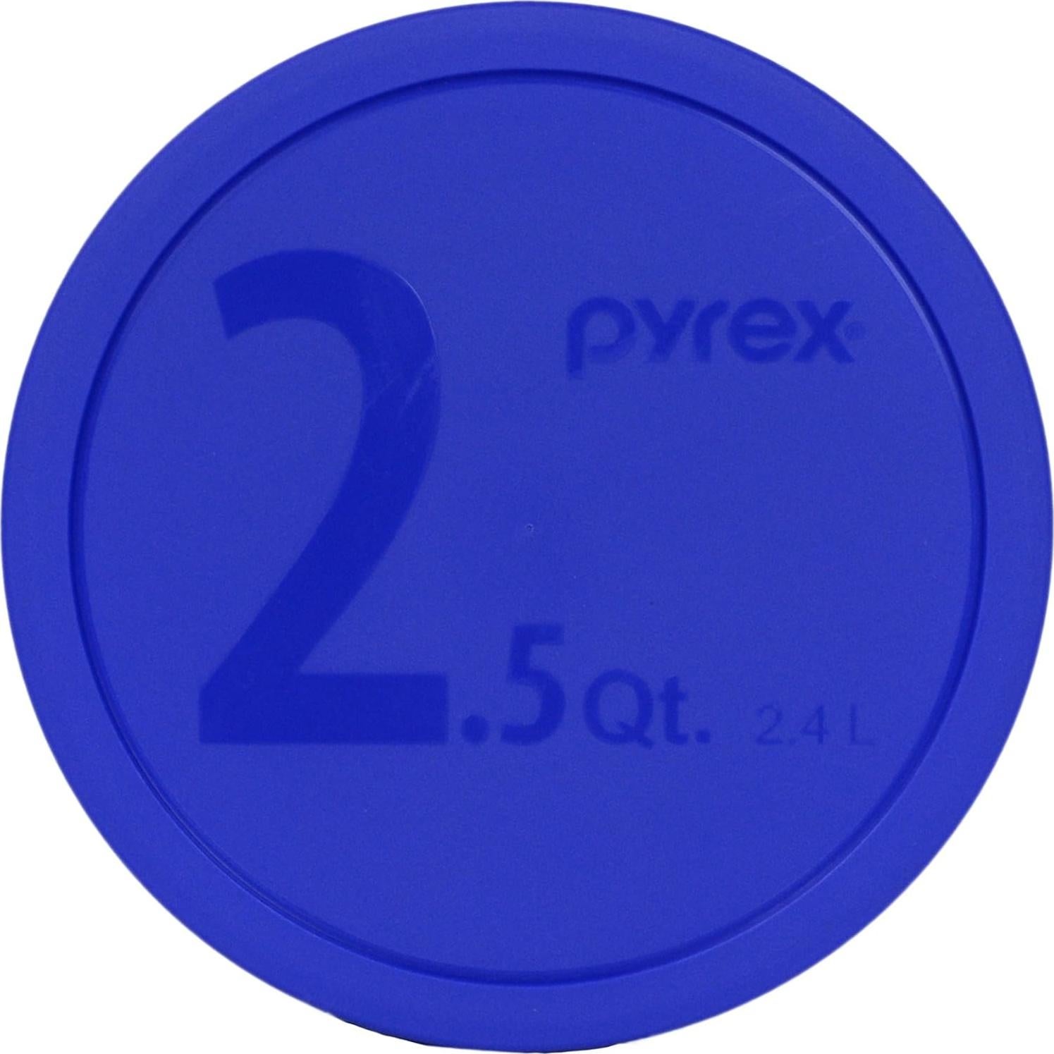 Tapas de Reemplazo Pyrex 325-PC Azul 2.5qt (Paquete de 2)