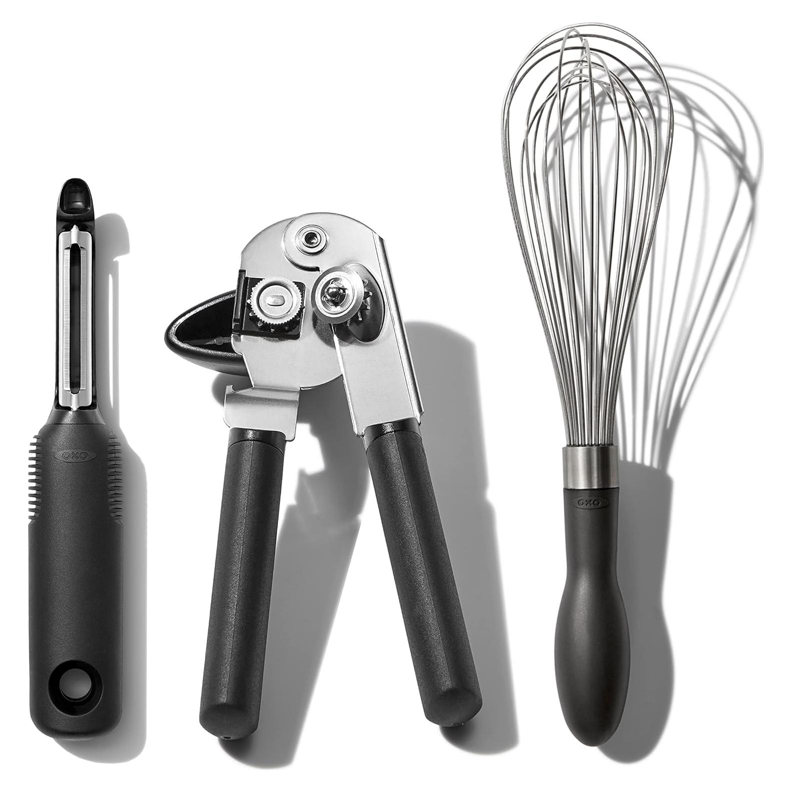 Set de Utensilios de Cocina OXO Good Grips 3 Piezas Acero Inoxidable
