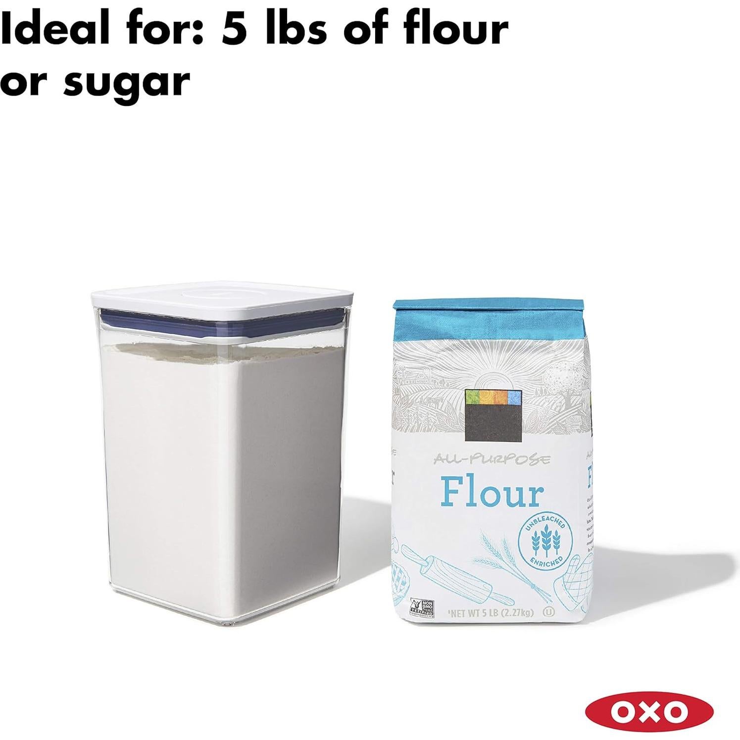 Juego de 6 Recipientes OXO Good Grips 4.4 qt con Cucharas