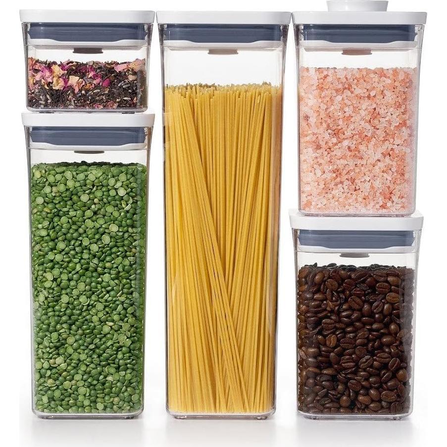 Juego de 6 Recipientes OXO Good Grips 4.4 qt con Cucharas