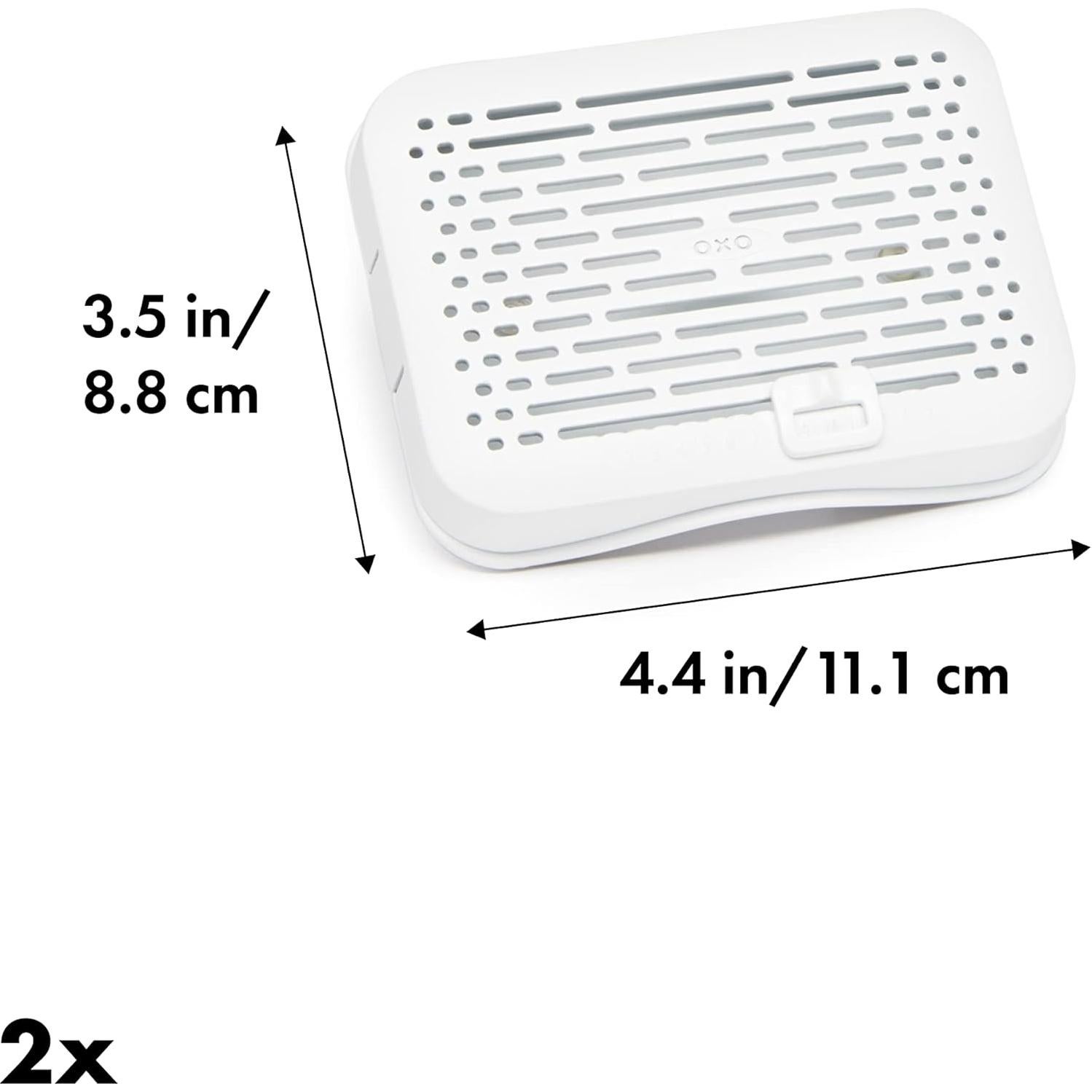 Insertos Crisper OXO GreenSaver para Refrigerador - 2 Piezas