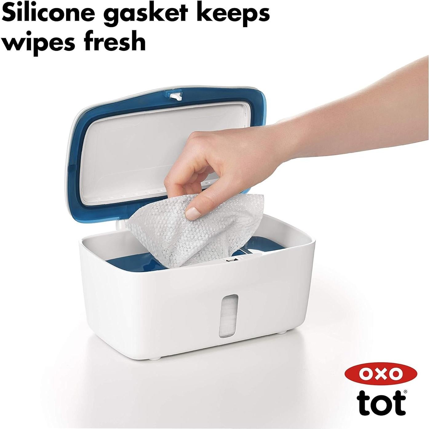 Dispensador de Toallitas OXO Tot Perfect Pull Marino