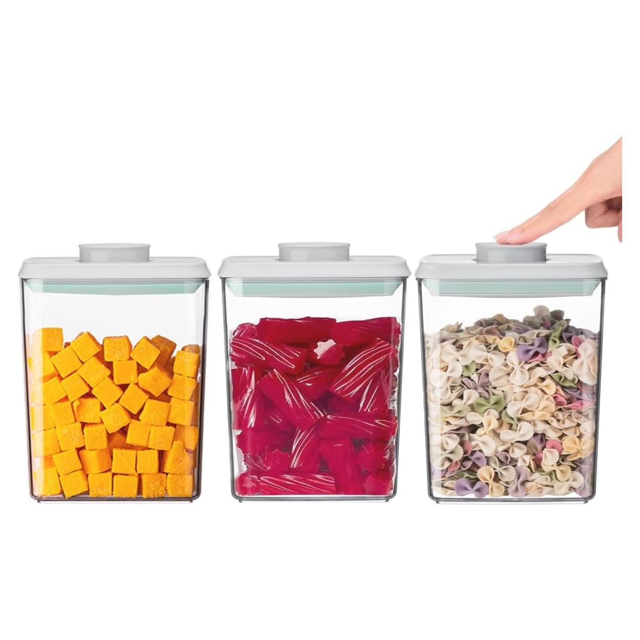 Juego de 3 Contenedores Herméticos 1200ml Haivebo - Apilables