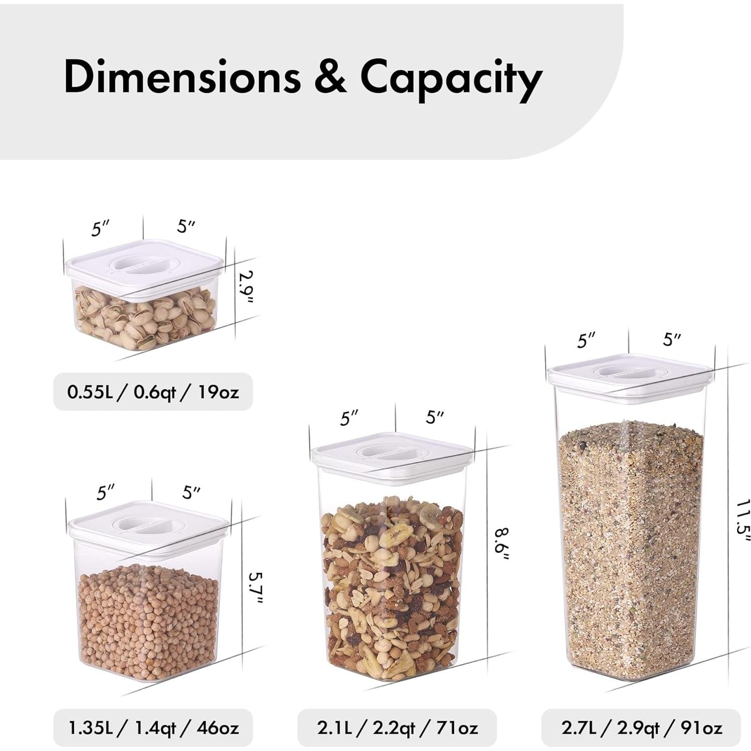 Set de 8 Contenedores Herméticos Neoflam 100% a Prueba de Fugas