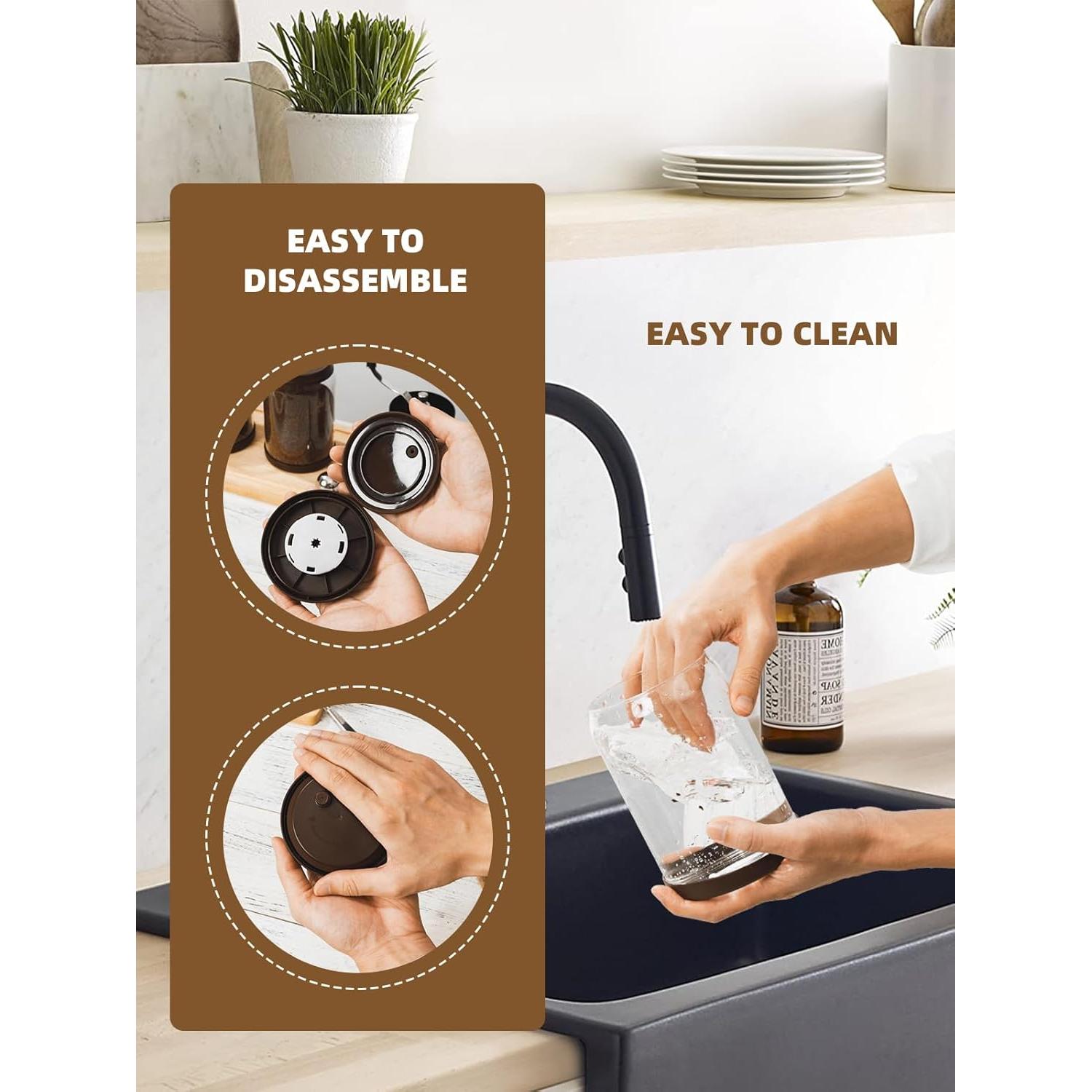 Contenedor de Café Hermético Tourdeus 1200ml Vidrio Borosilicato