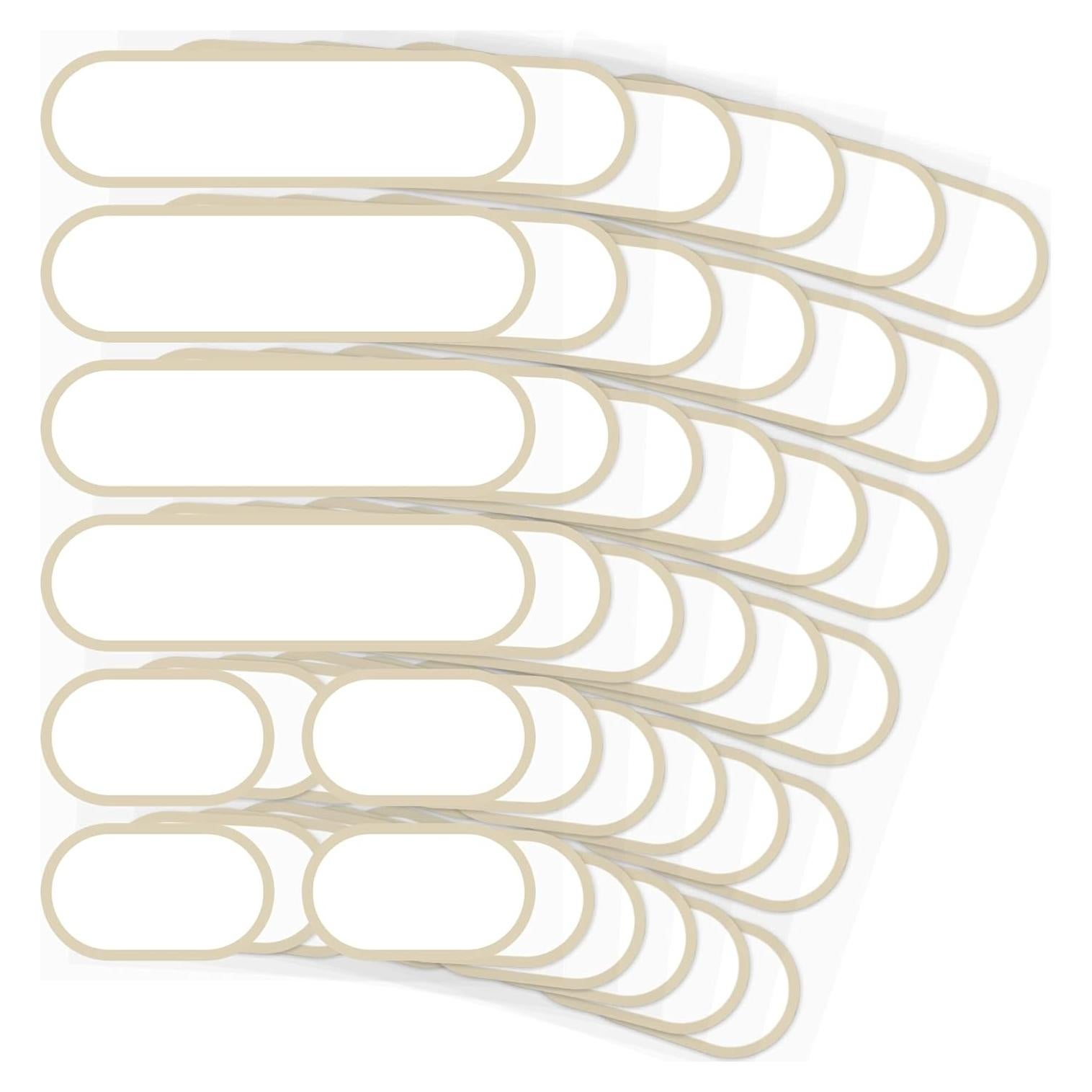 Etiquetas de Cocina Removibles Chubbiee 64 Piezas Impermeables