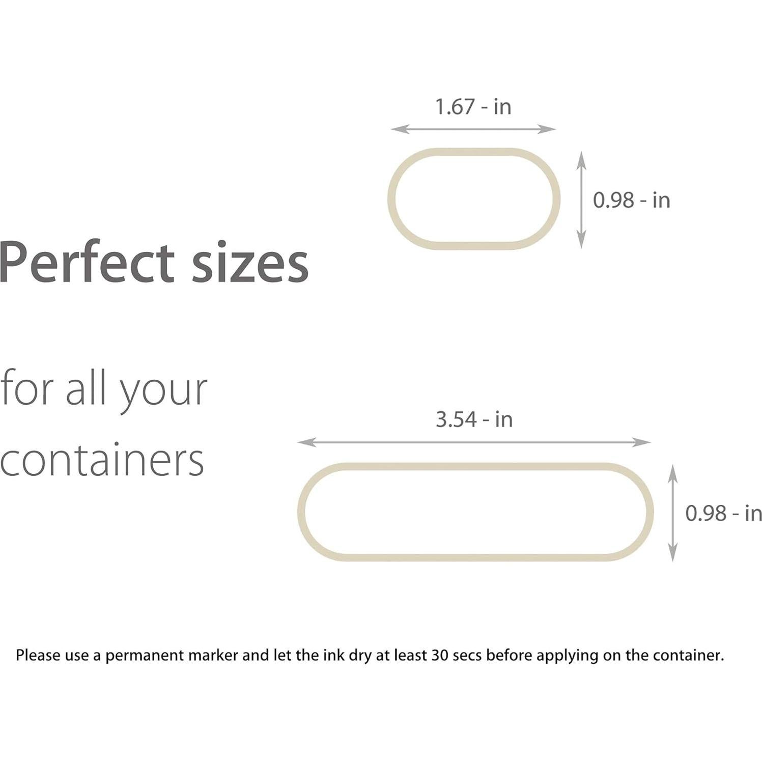 Etiquetas de Cocina Removibles Chubbiee 64 Piezas Impermeables