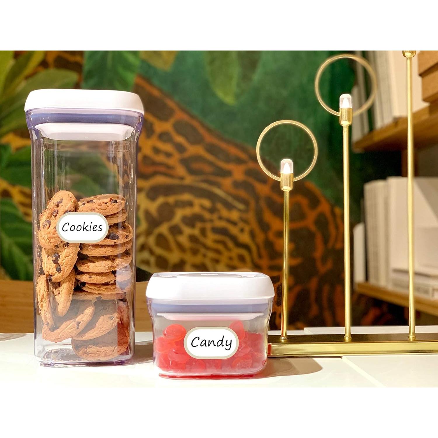 Etiquetas de Cocina Removibles Chubbiee 64 Piezas Impermeables