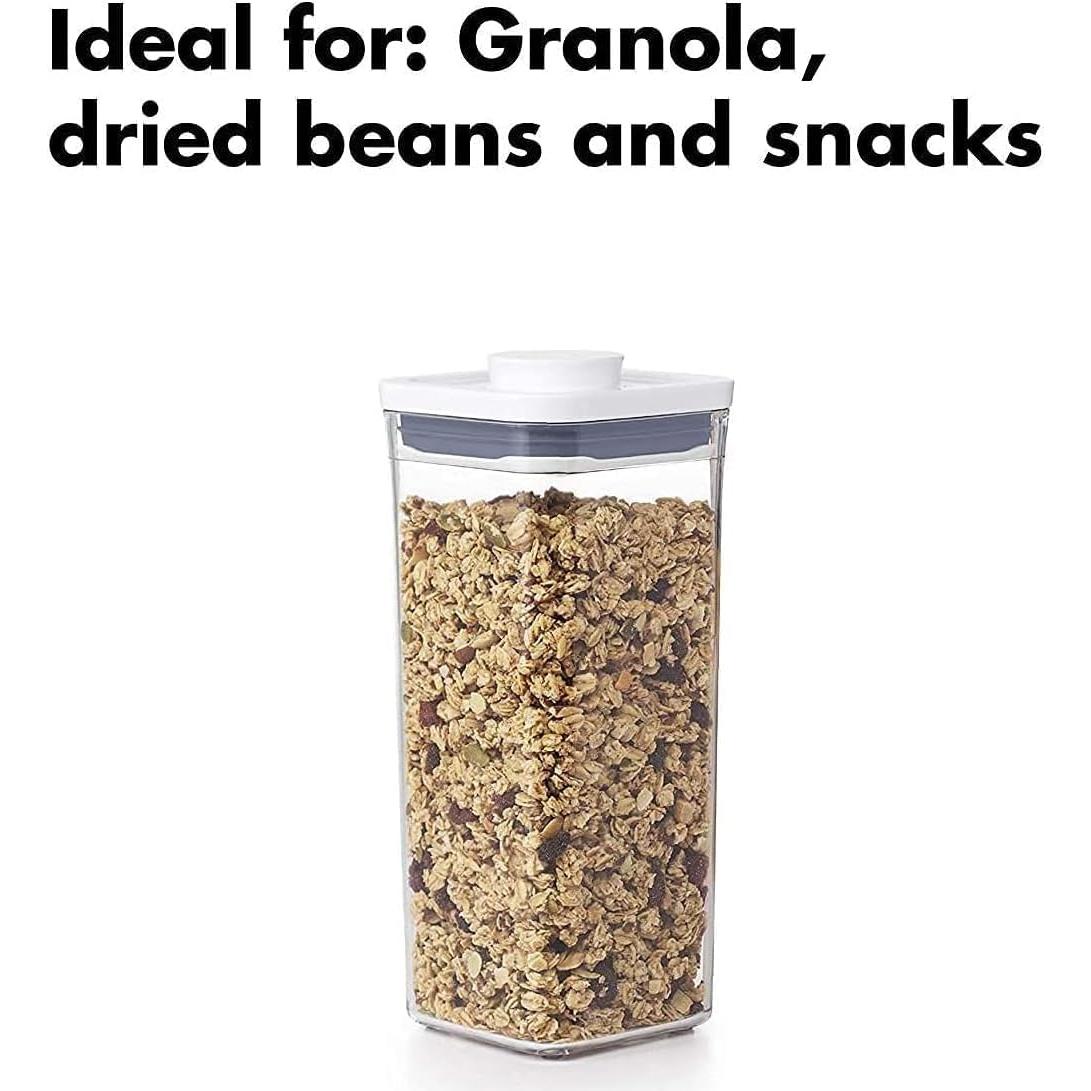 Contenedores OXO Good Grips POP Herméticos 1.6L Cuadrados - Paquete de 4