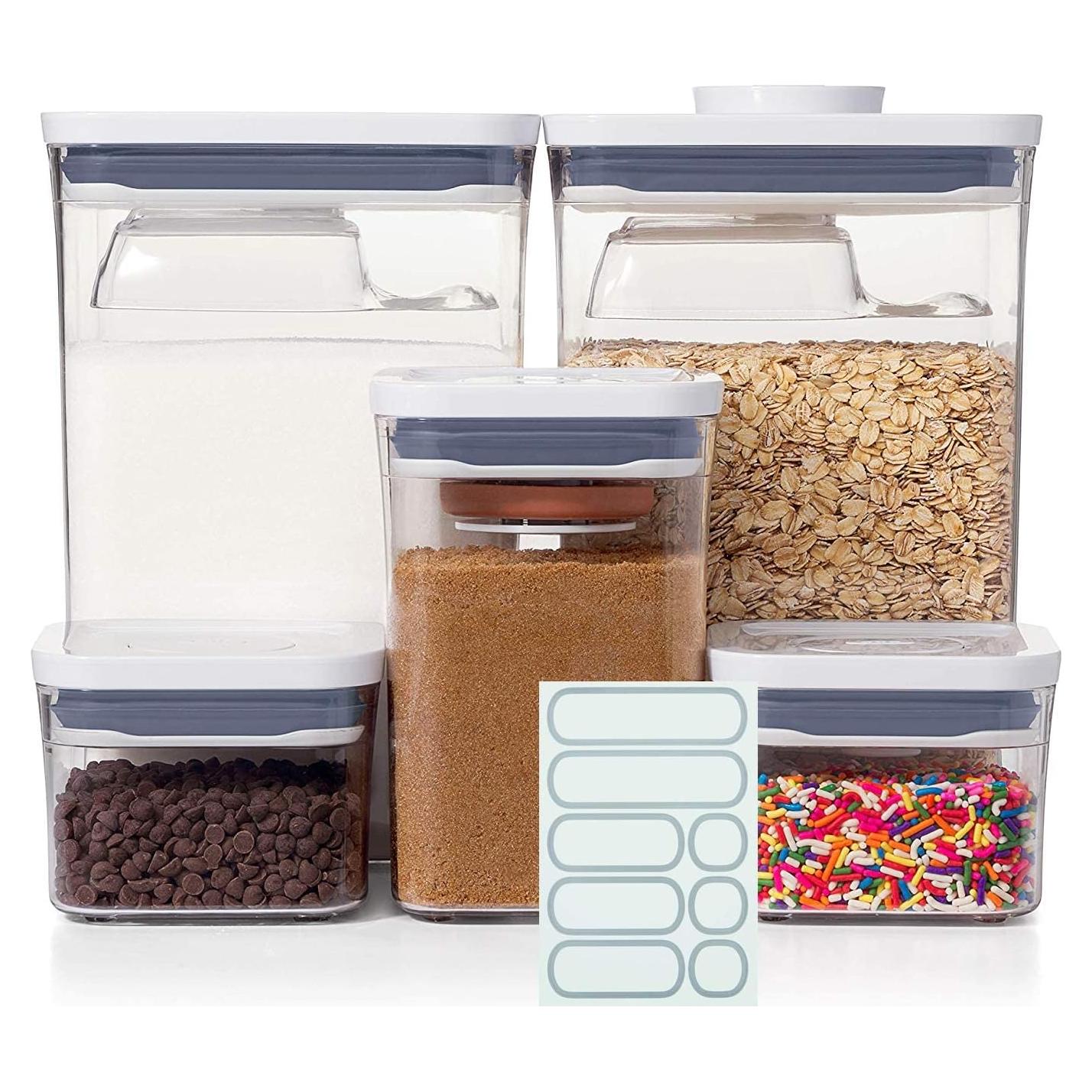 Juego de Contenedores POP OXO Good Grips 8 Piezas A Prueba de Aire