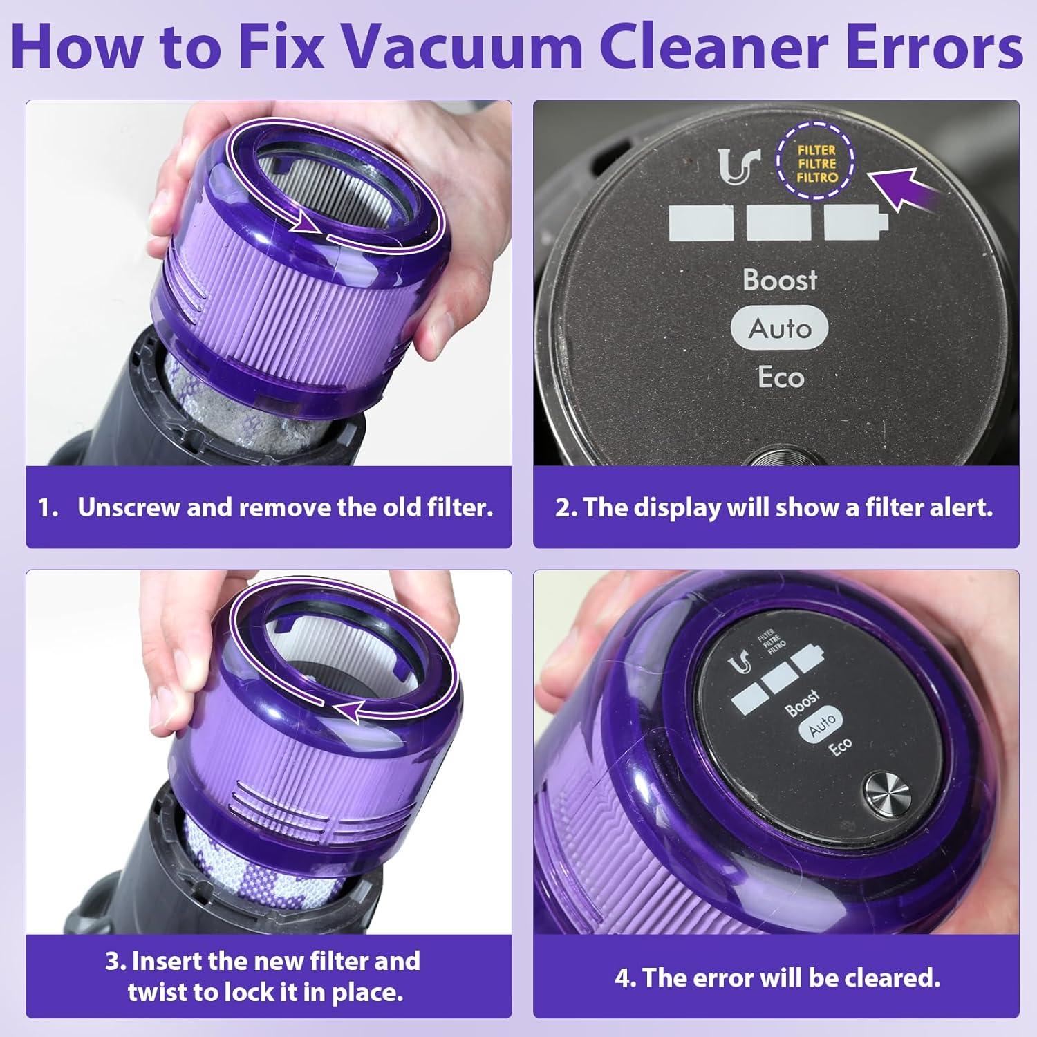 Filtros de Repuesto Lemige para Aspiradoras Dyson V11 V15 - 3 Piezas