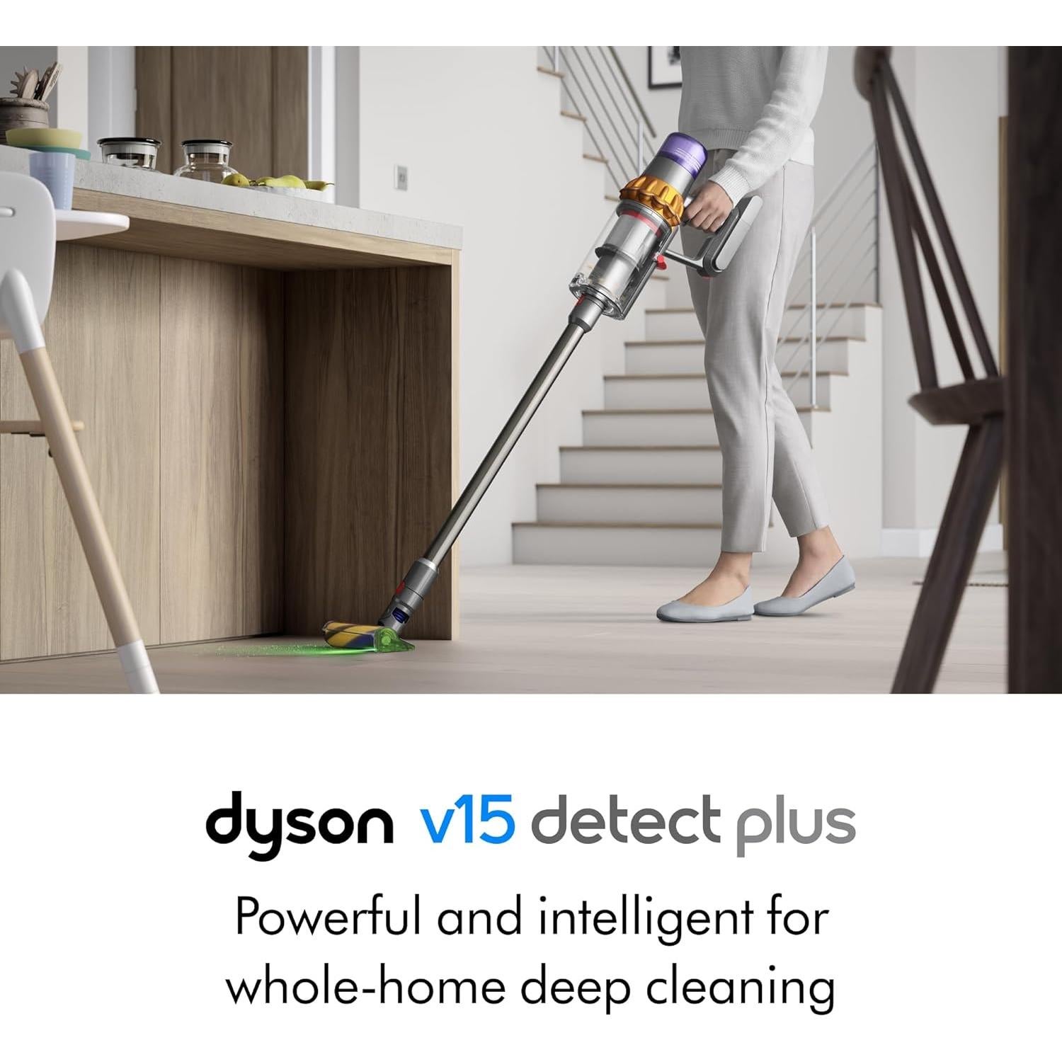 Aspiradora Inalámbrica Dyson V15 Detect Plus 60min 0.77L HEPA