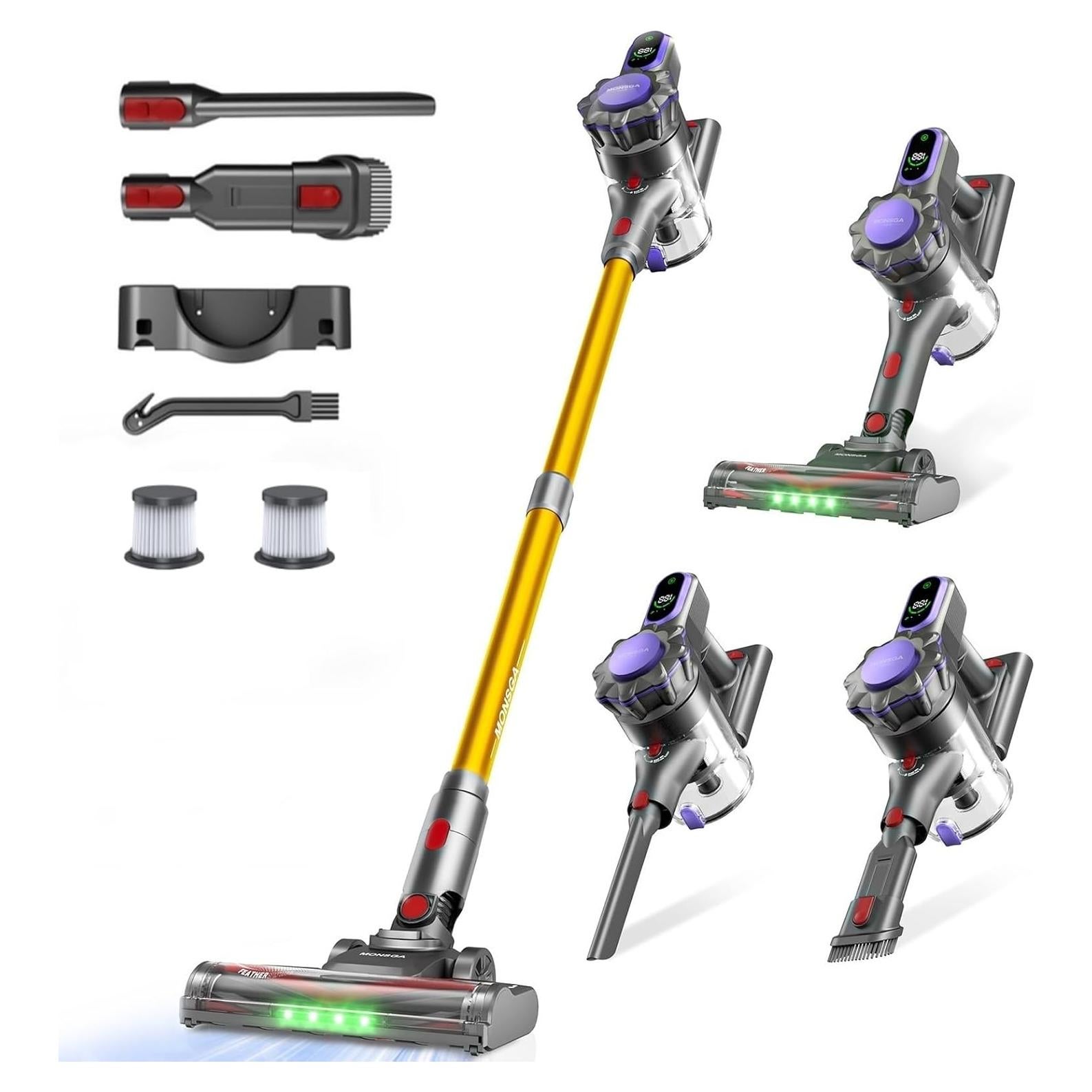 Aspiradora Inalámbrica MONSGA MV3 400W 50min Antienredos