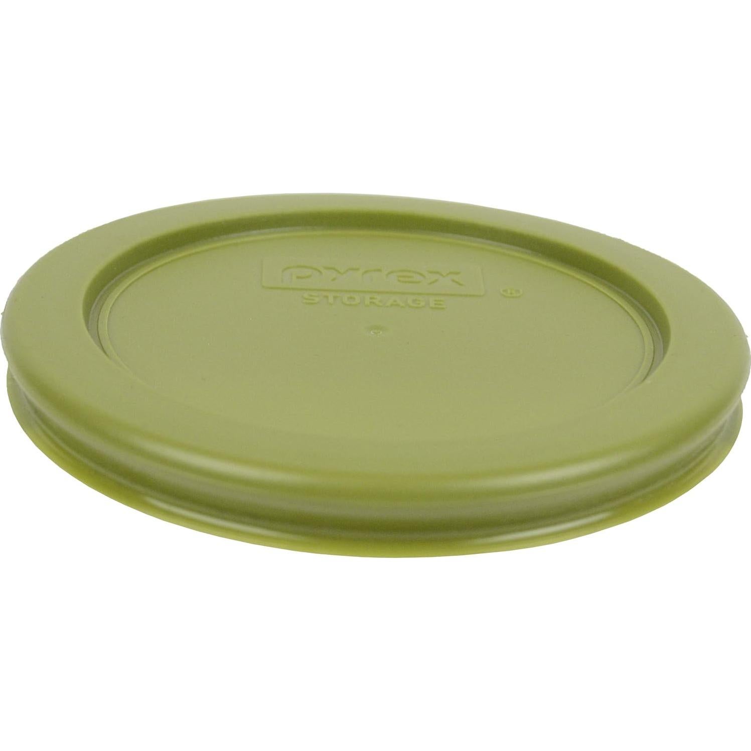 Juego de 2 Tazones de Vidrio Pyrex 1 Taza con Tapas Verde Oliva