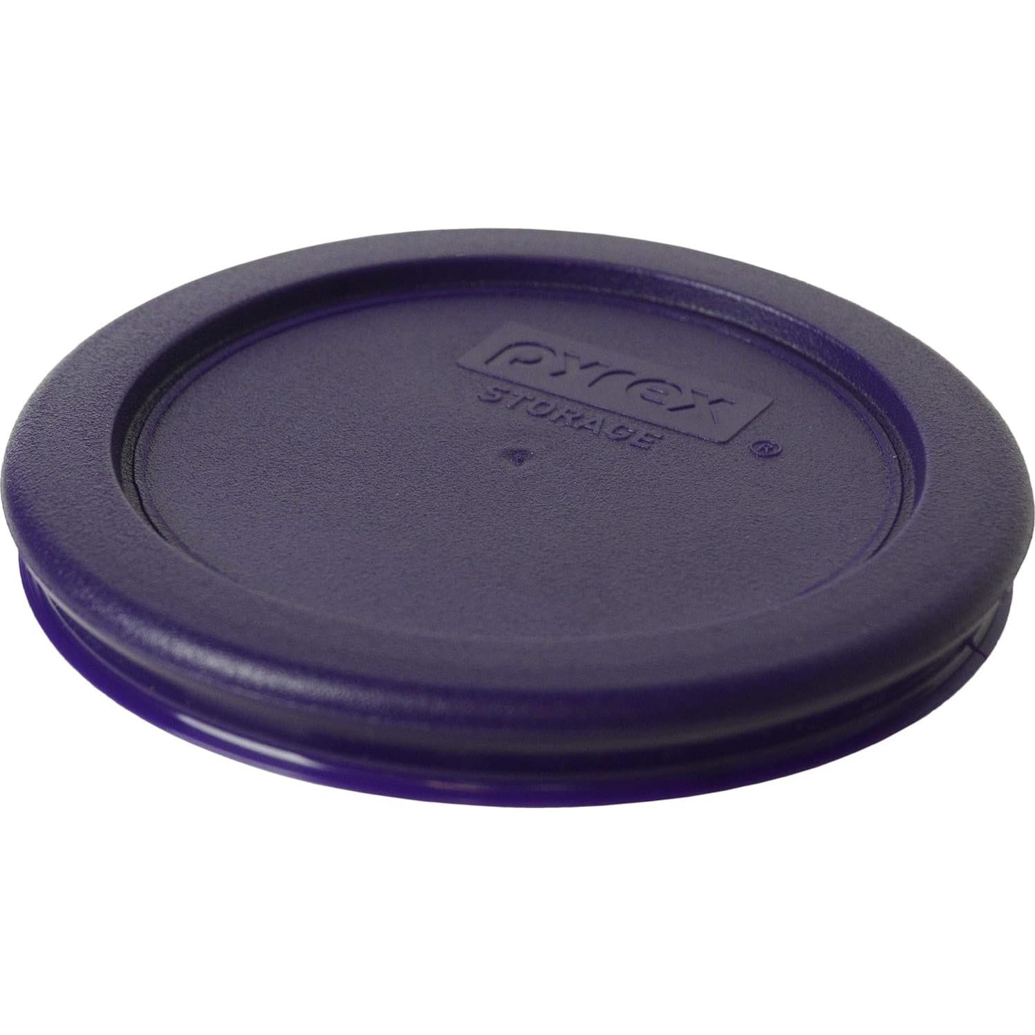 Juego de 6 Tazones de Vidrio Pyrex 1 Taza con Tapas Moradas