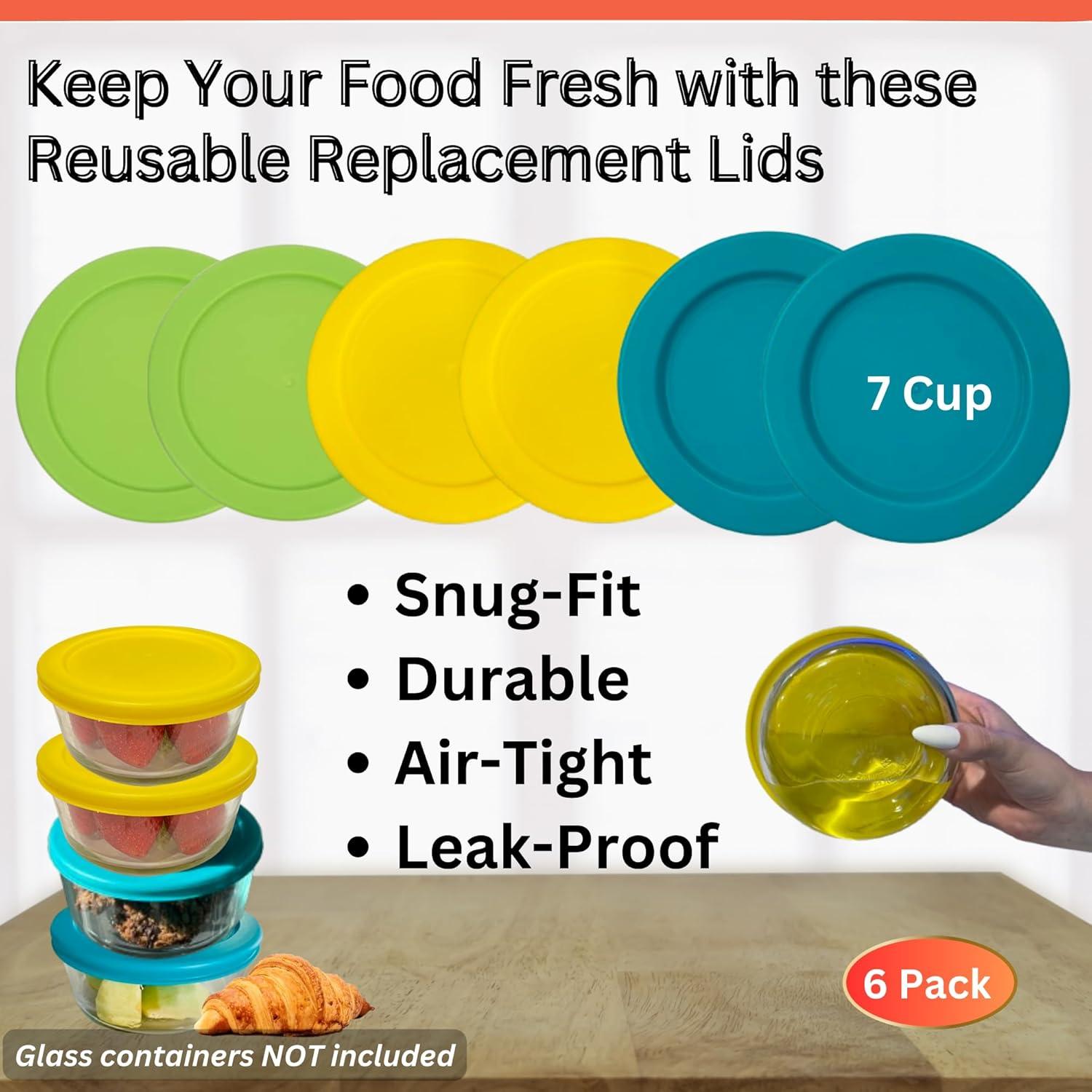 Tapas de Reemplazo Klare Ware 7 Tazas 1.65 L Paquete de 6