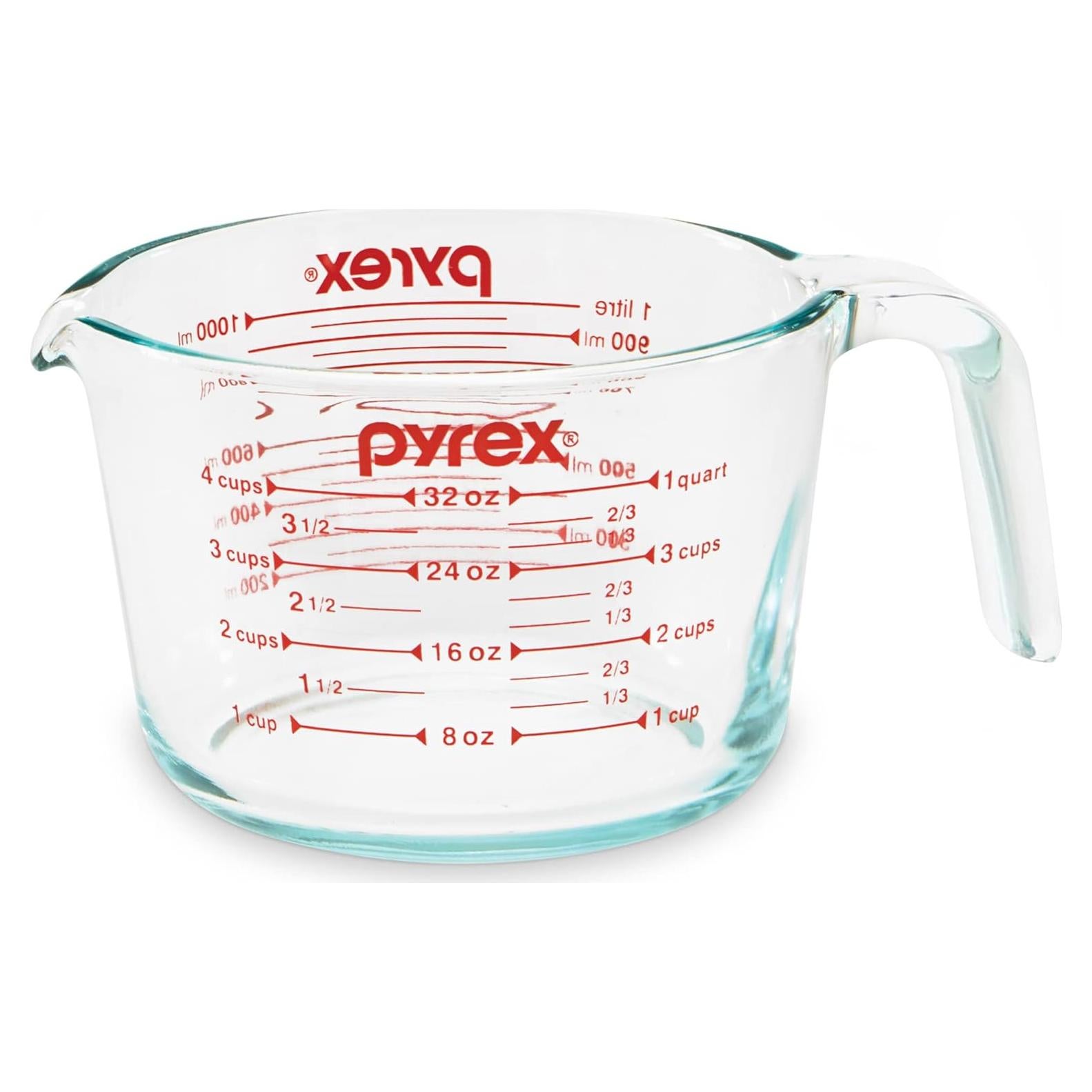 Taza Medidora de Vidrio Pyrex 4 Tazas 946ml Apta para Microondas