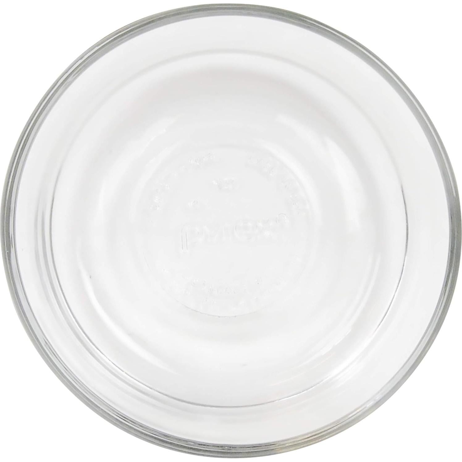 Juego de Tazones de Vidrio Pyrex 7200 de 2 Tazas con Tapas Moradas