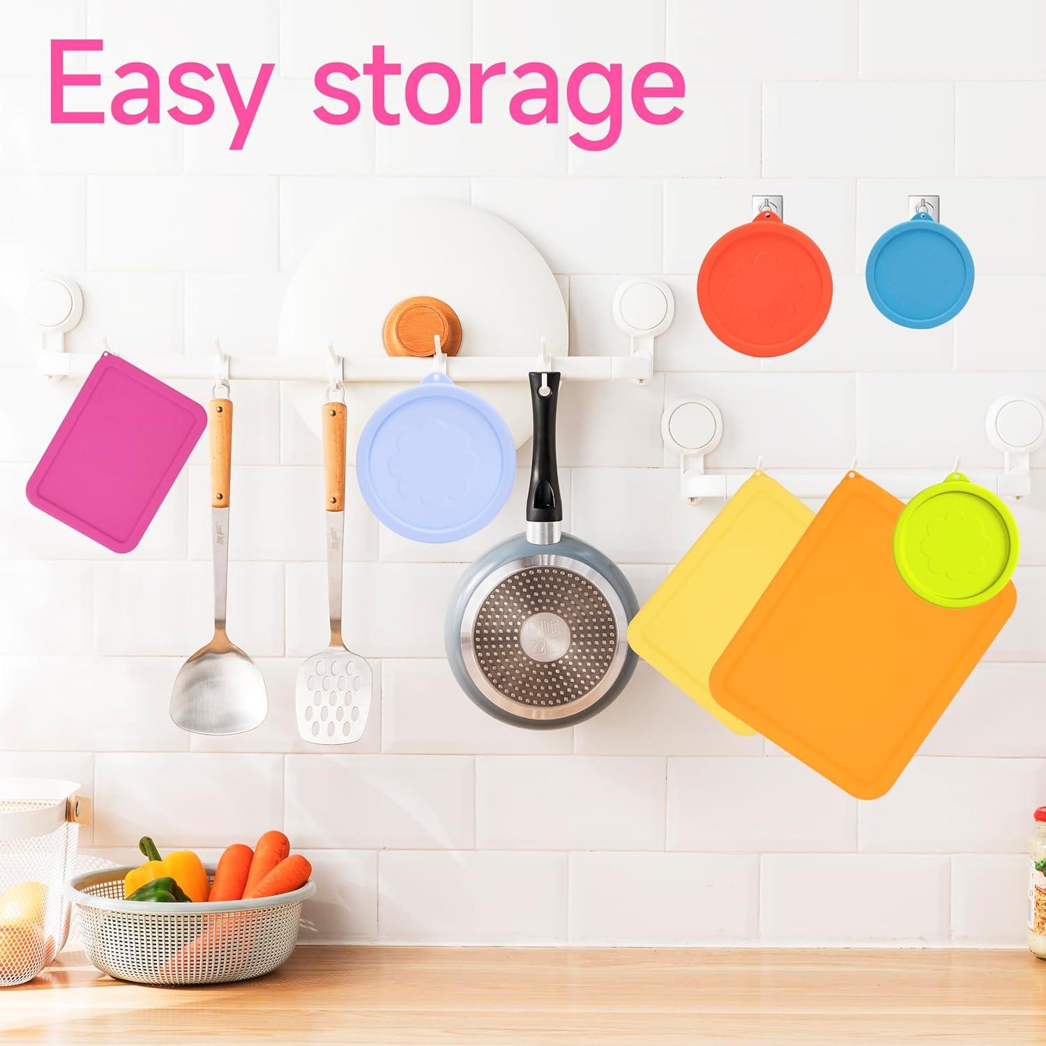 Tapa de Silicona Rectangular LUVCOSY para Tazones Pyrex - 6 Piezas