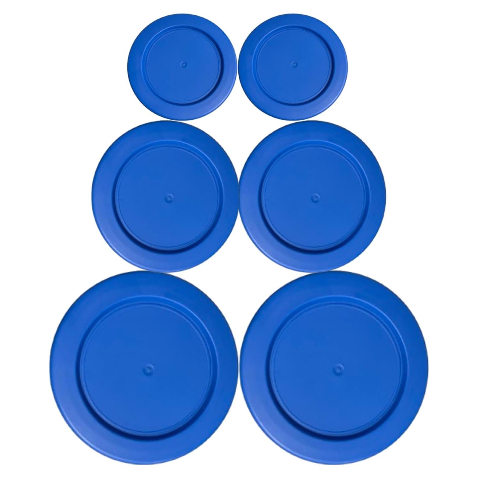 Tapas de Reemplazo Klare Ware 1, 2 y 4 Tazas Azul - Paquete de 6