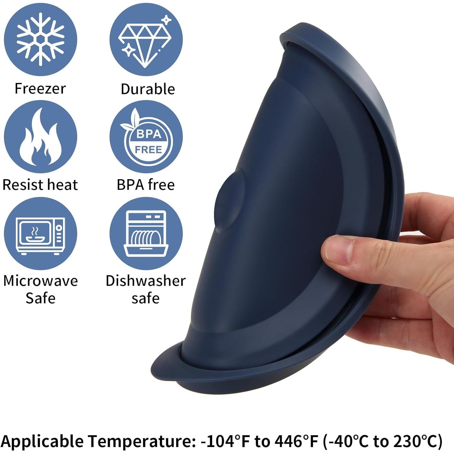 Tapa de Reemplazo EuChoiz 7200-PC 2 Tazas Silicona Azul