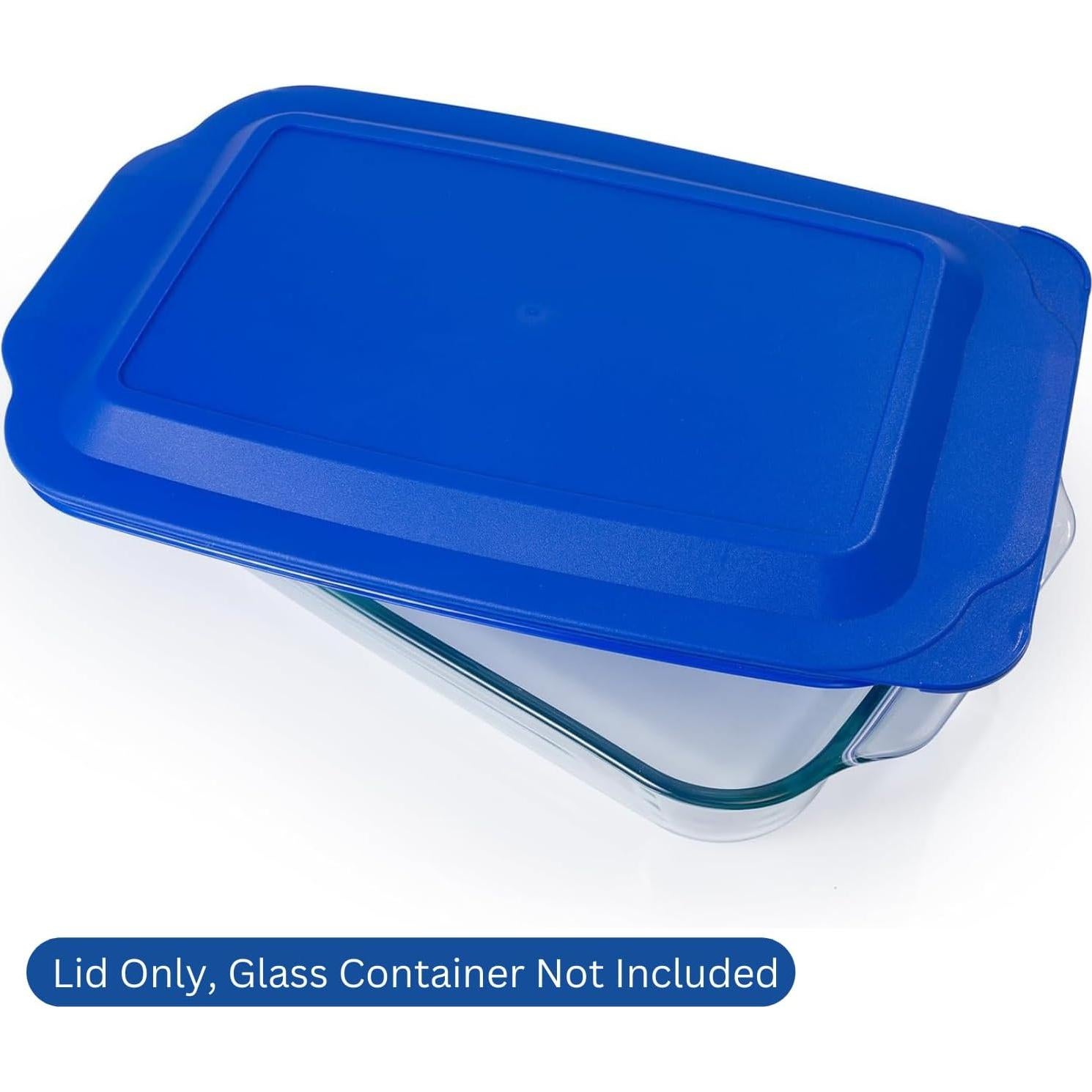 Tapa de Reemplazo Pyrex 3 QT MRX Azul 2-Pack