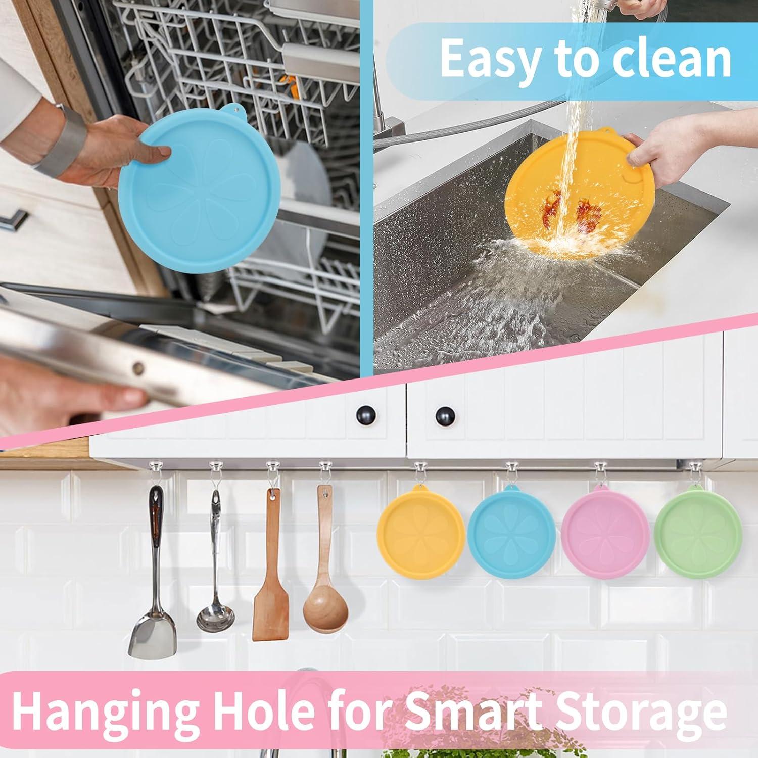 Tapa de Silicona Ullnosoo para Cuencos Pyrex 4 Tazas - 4 Pcs