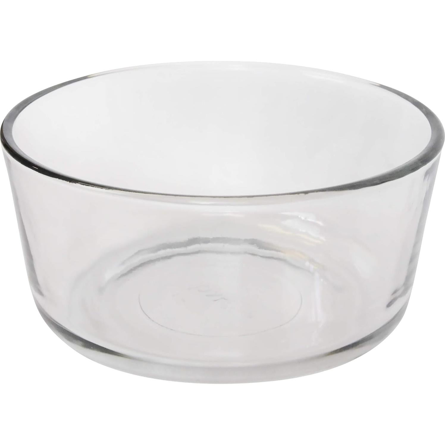 Juego de 4 Tazones de Vidrio Pyrex 4 Tazas con Tapas
