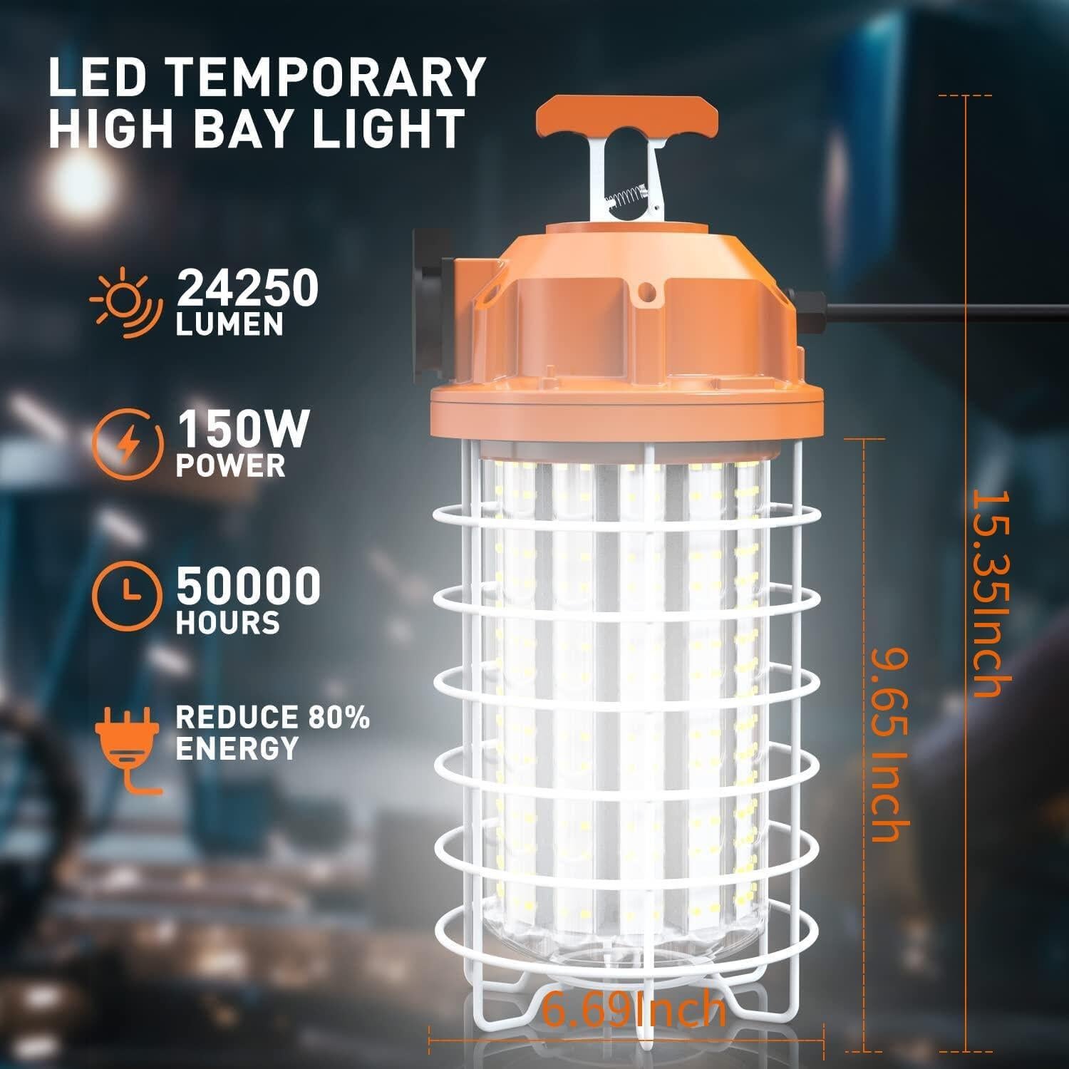 Lámpara de Trabajo LED NS 150W 24250Lm 5000K IP64 Portátil
