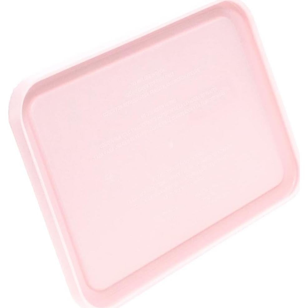 Juego de Platos de Vidrio Pyrex 7210 con Tapas Rosa Loring