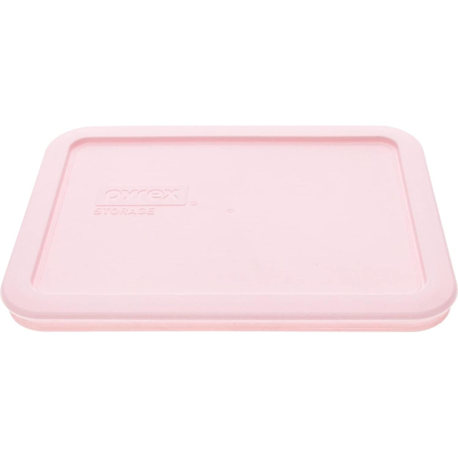 Juego de Platos de Vidrio Pyrex 7210 con Tapas Rosa Loring