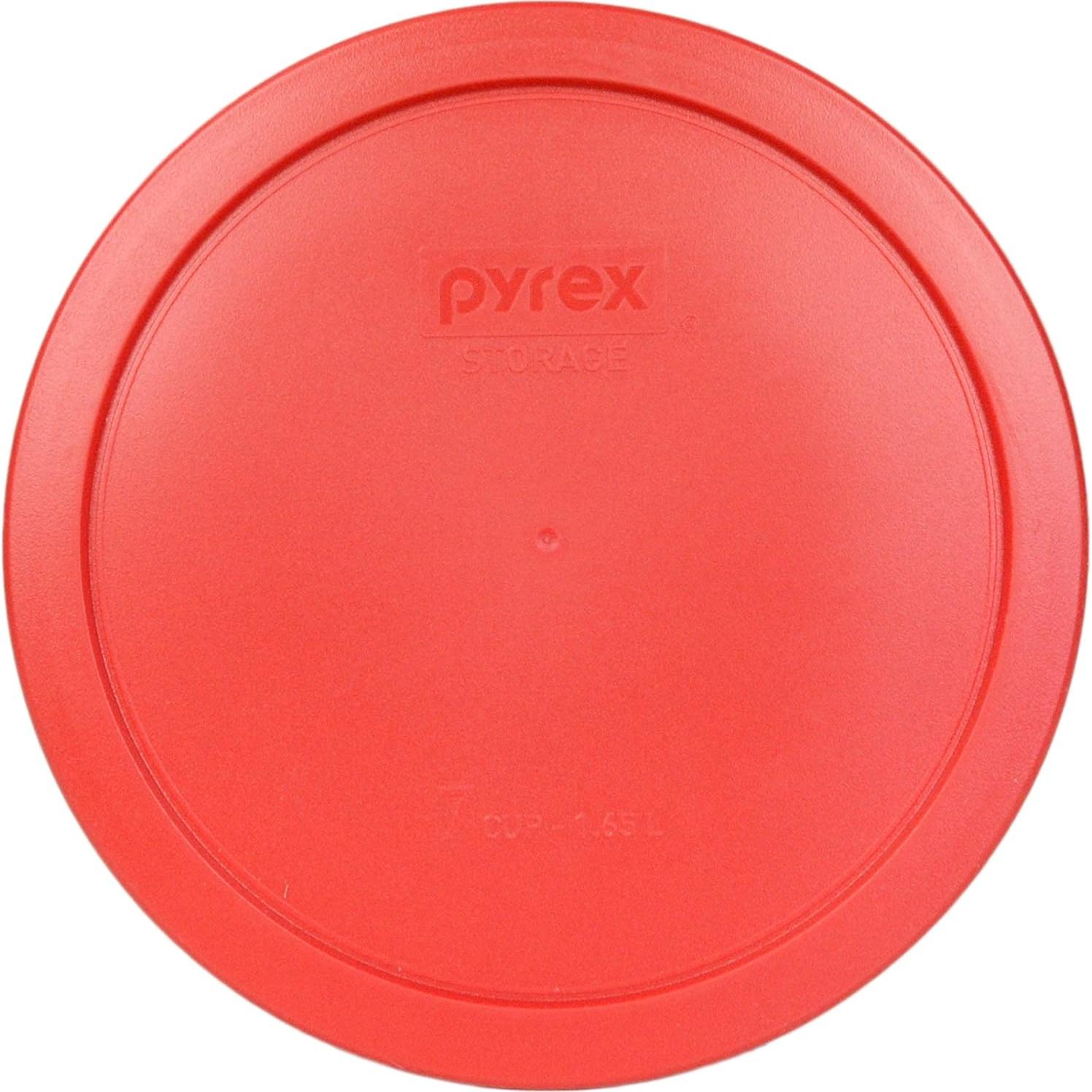 Pack de 4 Tapas Plásticas Rojas Pyrex 7402-PC 6/7 Tazas