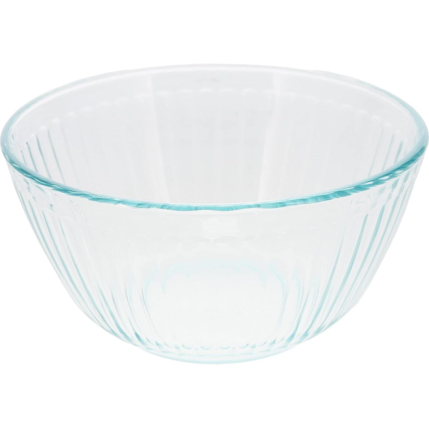 Tazón de Mezcla de Vidrio Pyrex 7402 6 Tazas con Tapa Azul