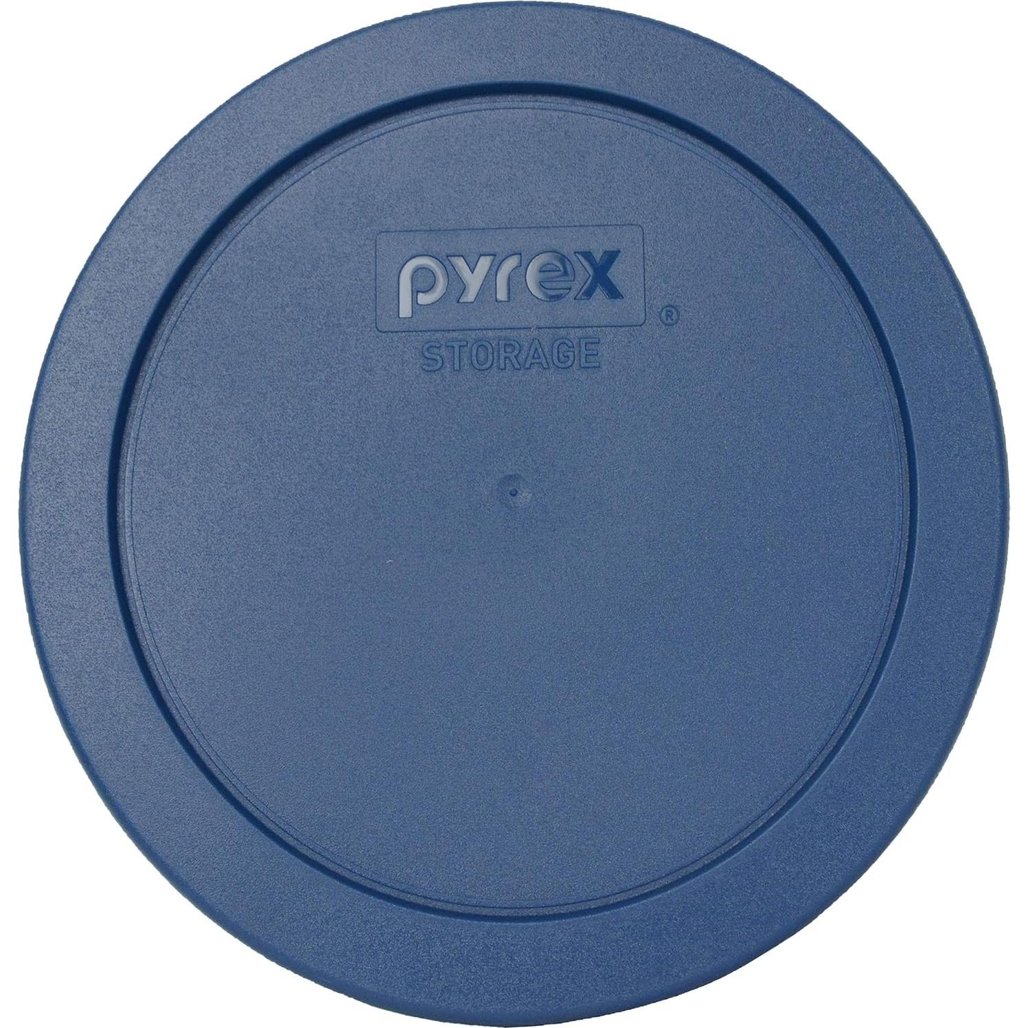 Tazón de Mezcla de Vidrio Pyrex 7402 6 Tazas con Tapa Azul