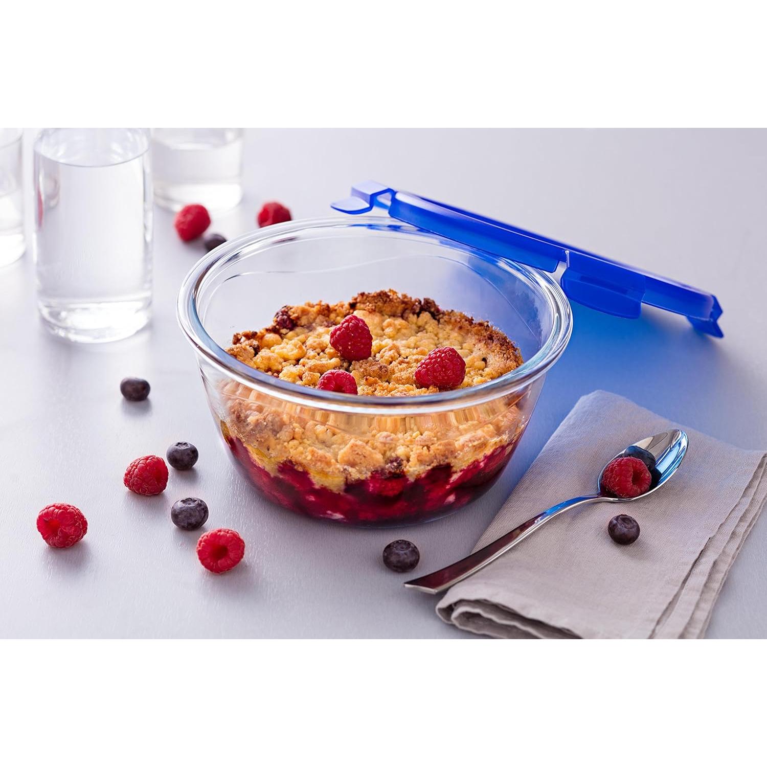 Contenedor Rectangular de Vidrio Pyrex Cook & Go 1.6L
