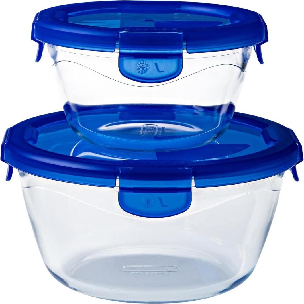 Contenedor Rectangular de Vidrio Pyrex Cook & Go 1.6L