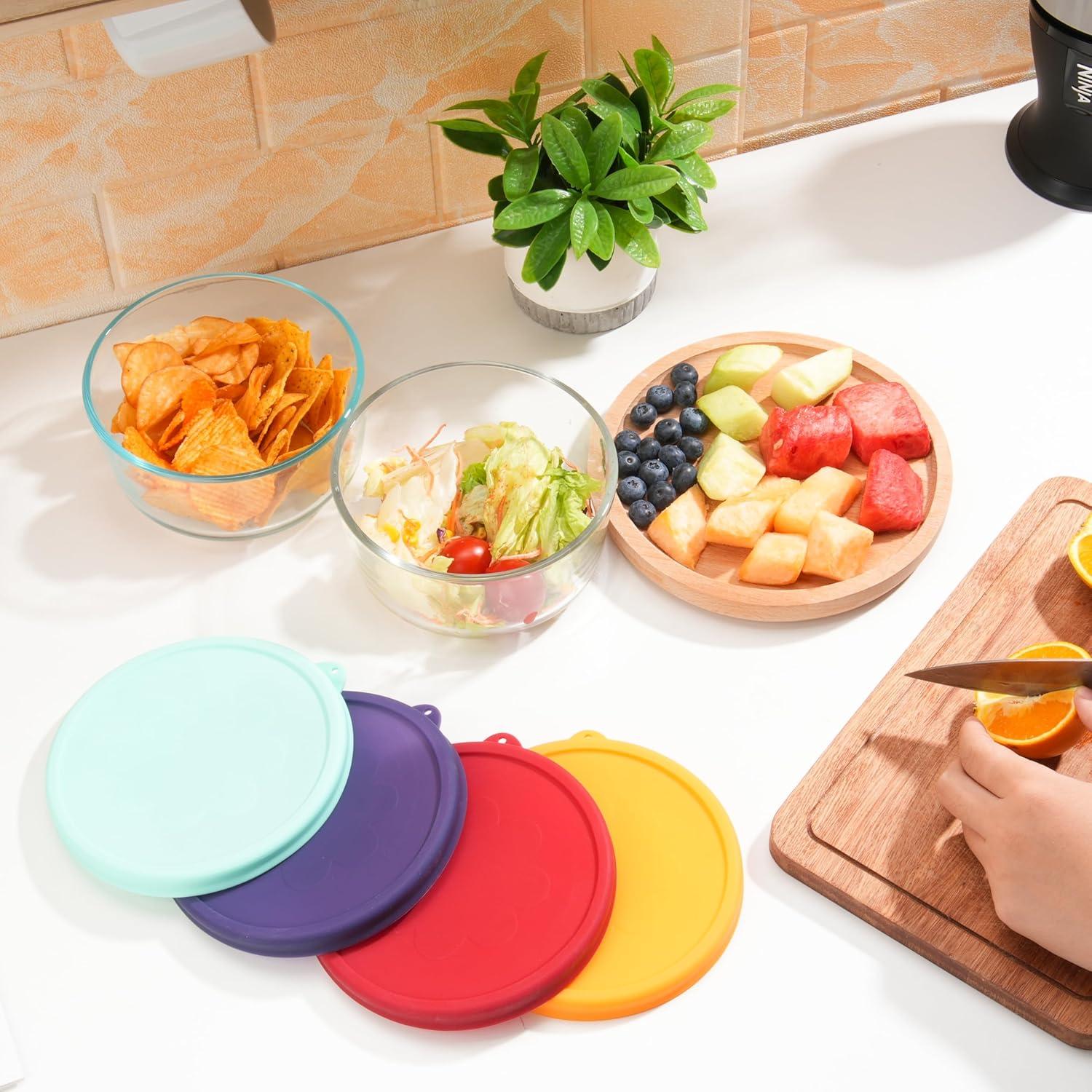 Tapa de Silicona Redonda Kiicii para Tazones de 4 Tazas