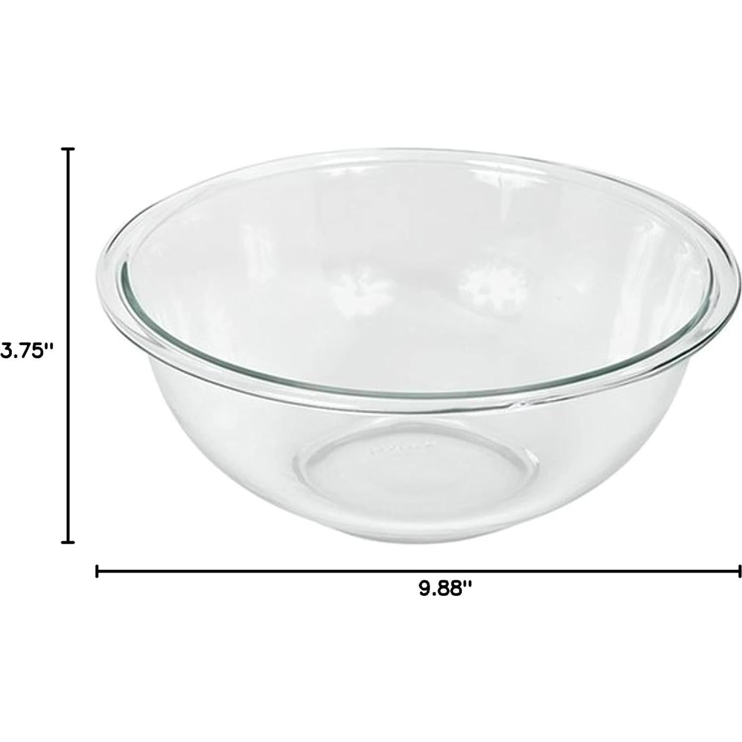 Tazón de Mezcla de Vidrio Pyrex 2.5 Cuartos 2.37L Hecho en EE. UU.