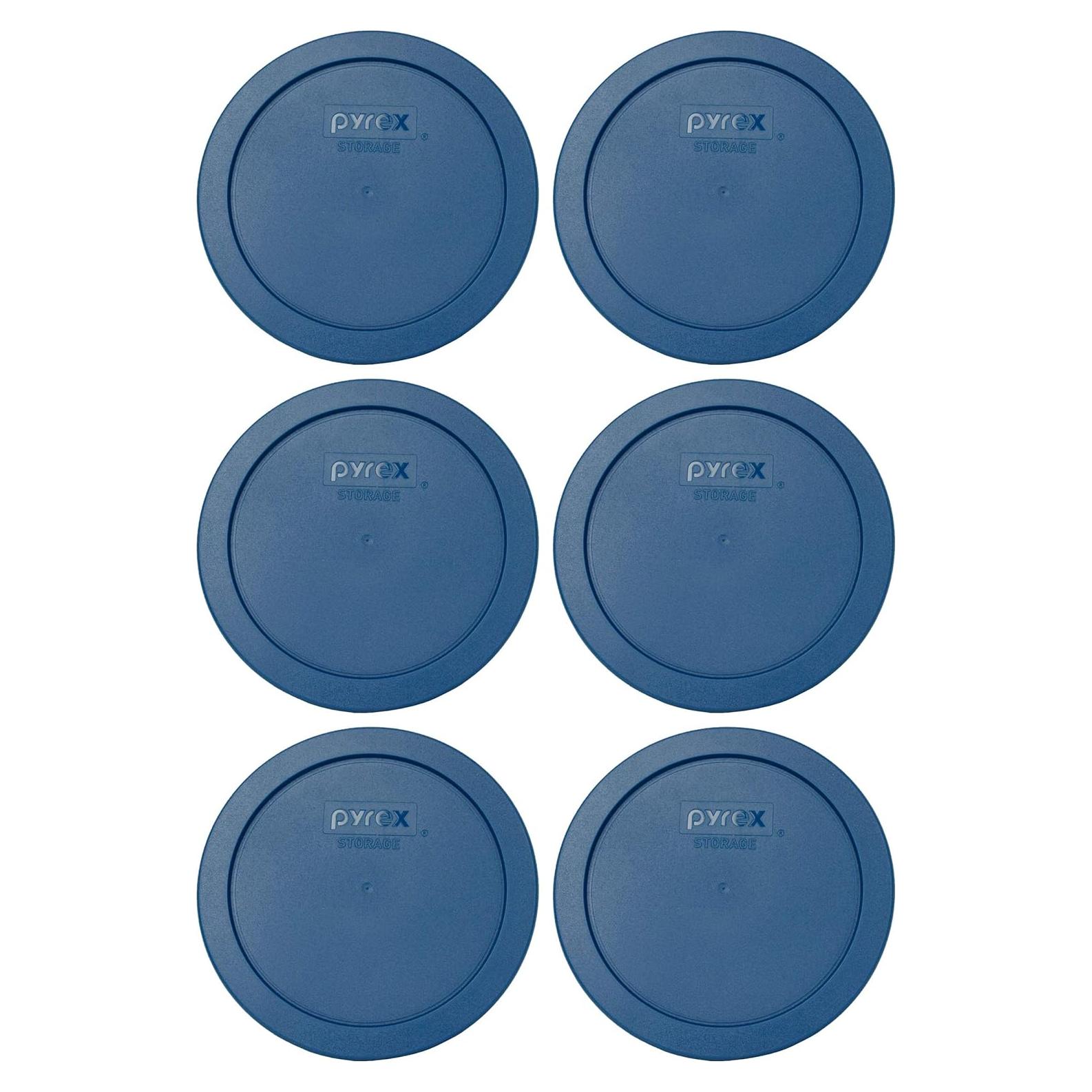 Tapa Plástica Pyrex 7201-PC Azul Abeto - Paquete de 6