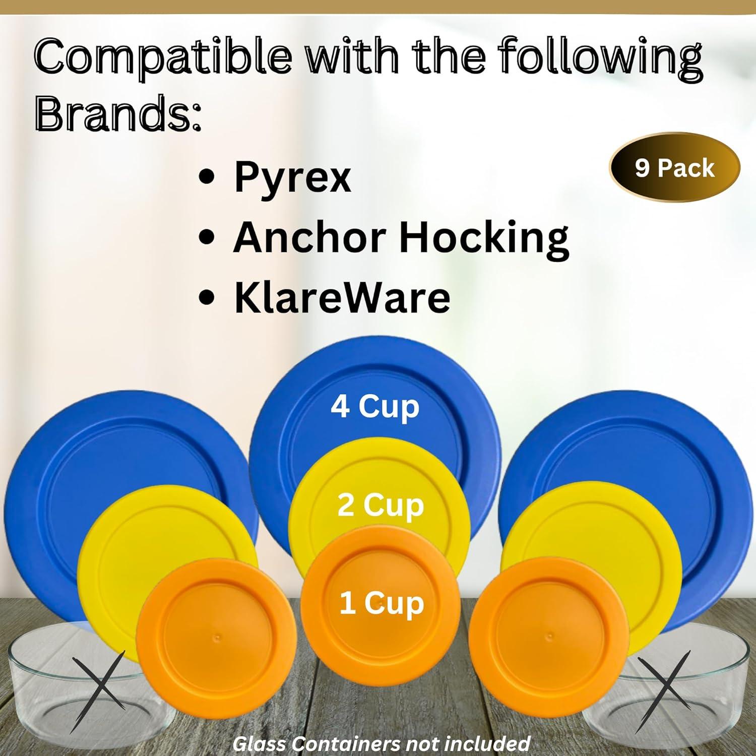 Tapas de Reemplazo Klare Ware 1, 2 y 4 Tazas - Paquete de 9