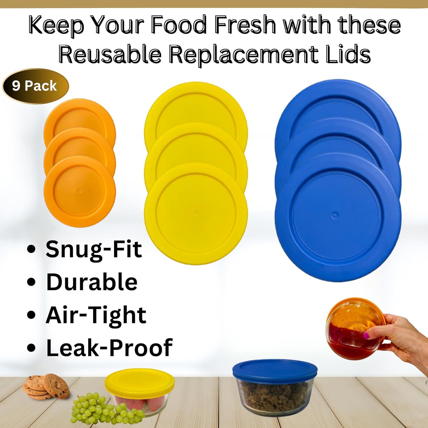 Tapas de Reemplazo Klare Ware 1, 2 y 4 Tazas - Paquete de 9