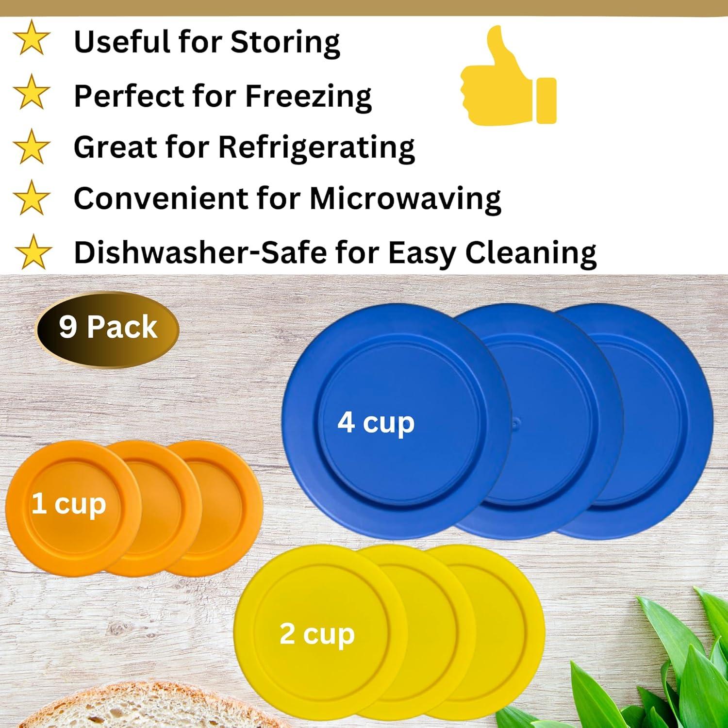 Tapas de Reemplazo Klare Ware 1, 2 y 4 Tazas - Paquete de 9