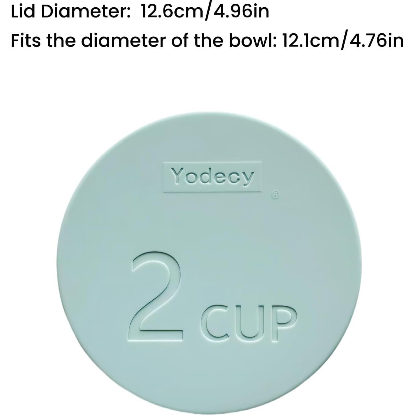 Tapa de Silicona Yodecy para Tazones de Vidrio 12.1cm - 4 Piezas