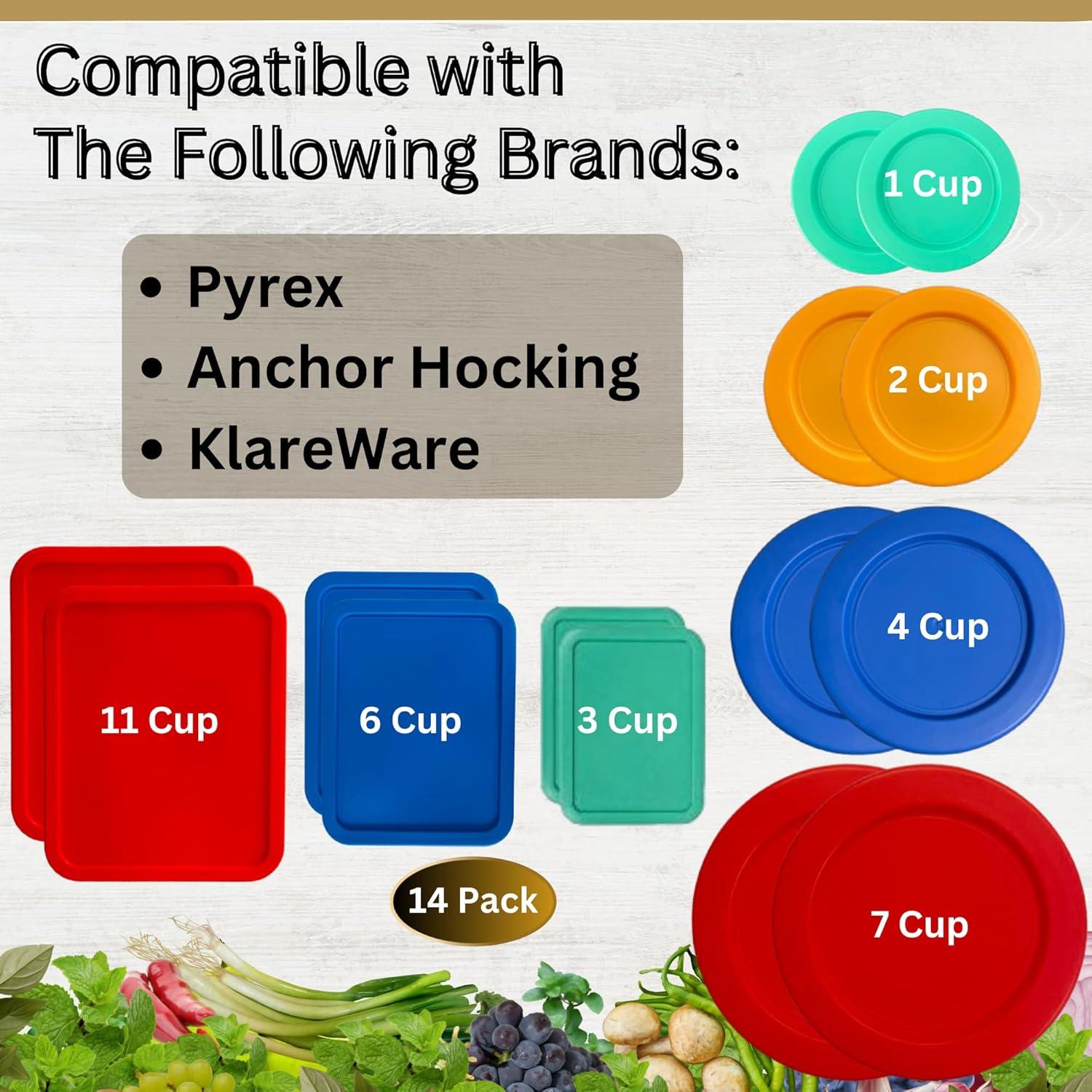 Tapas de Reemplazo Klare Ware 14 Piezas para Contenedores