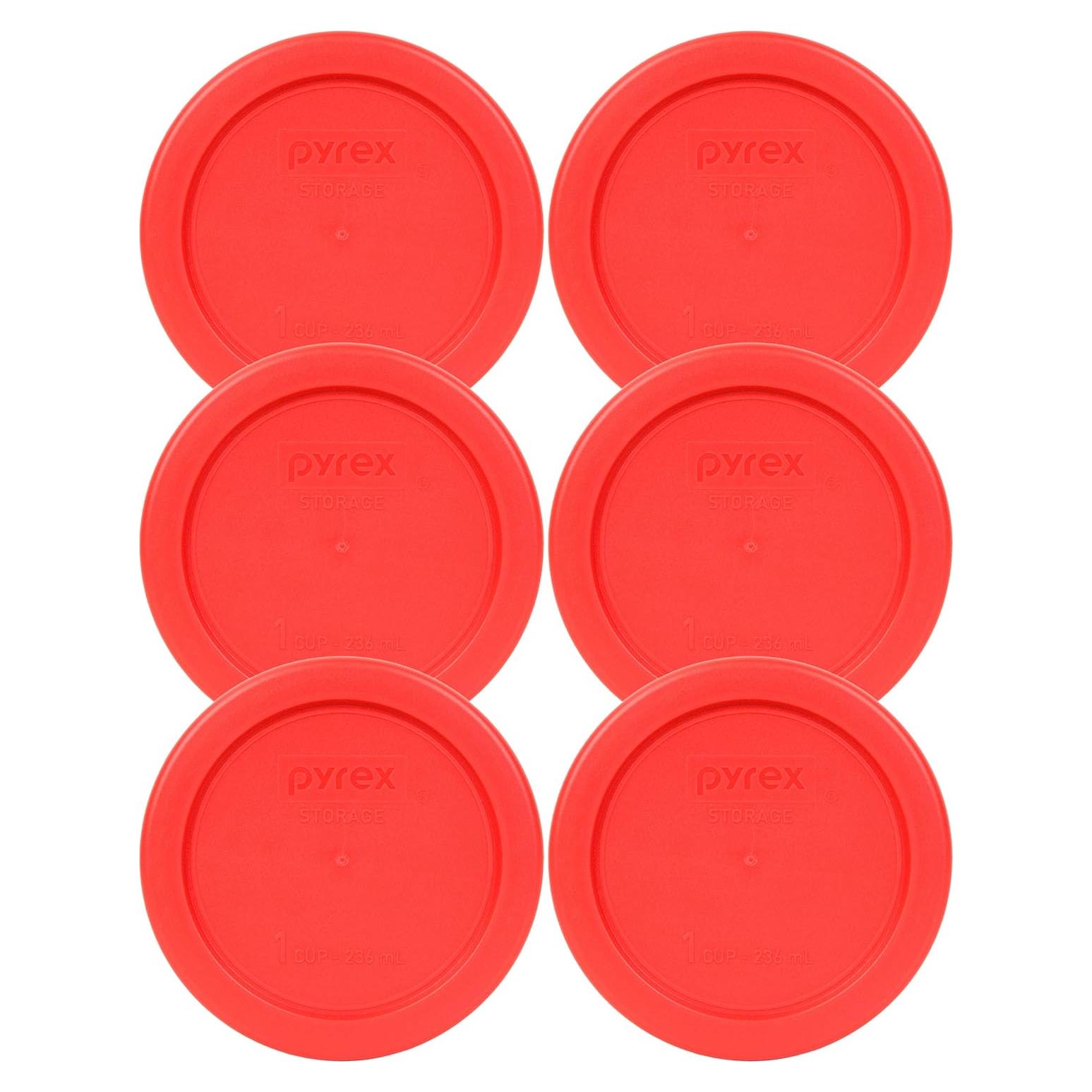 Tapa Redonda de Plástico Pyrex 7202-PC - Paquete de 6