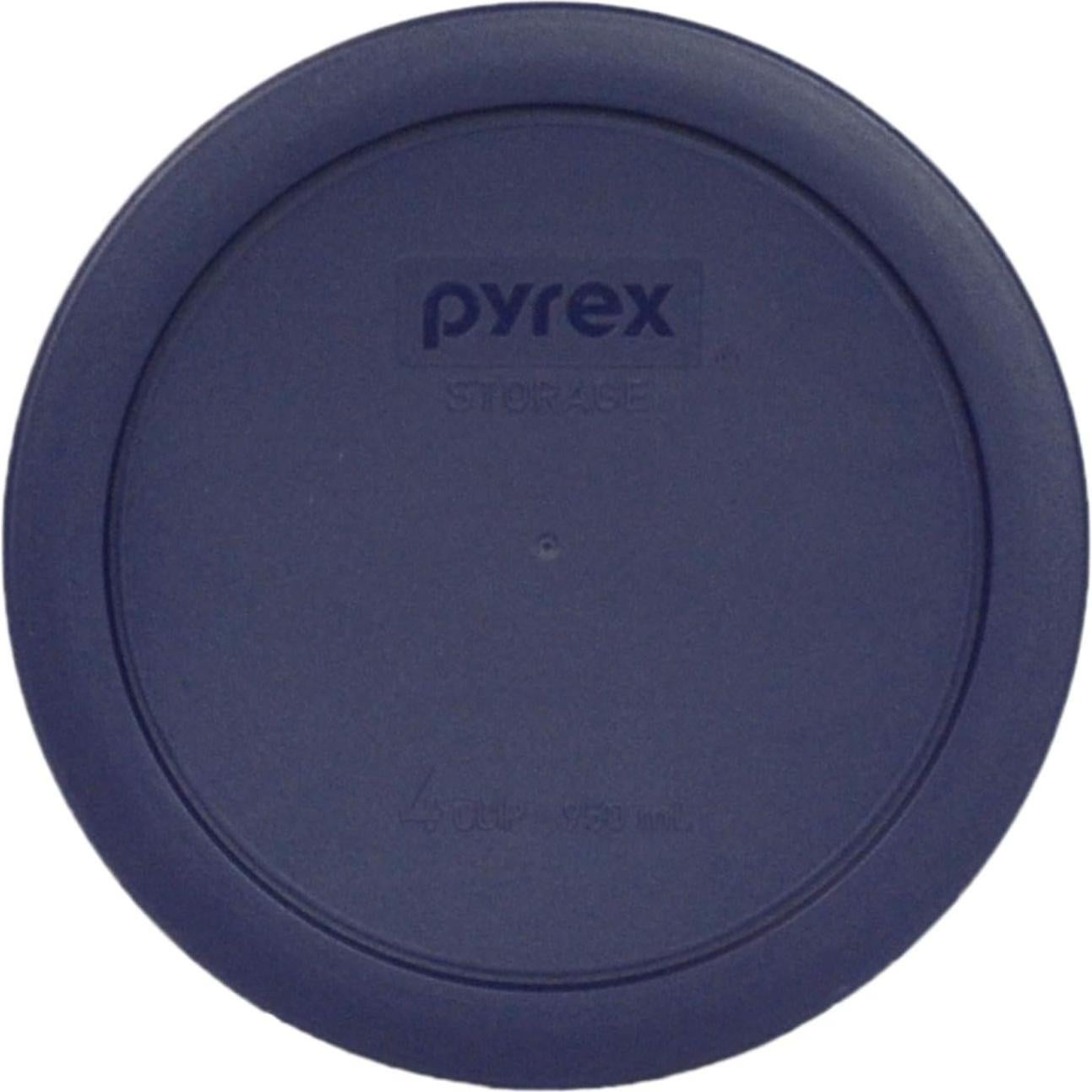 Tapa Redonda Azul Oscuro Pyrex 7201-PC 4 Tazas - Paquete de 3