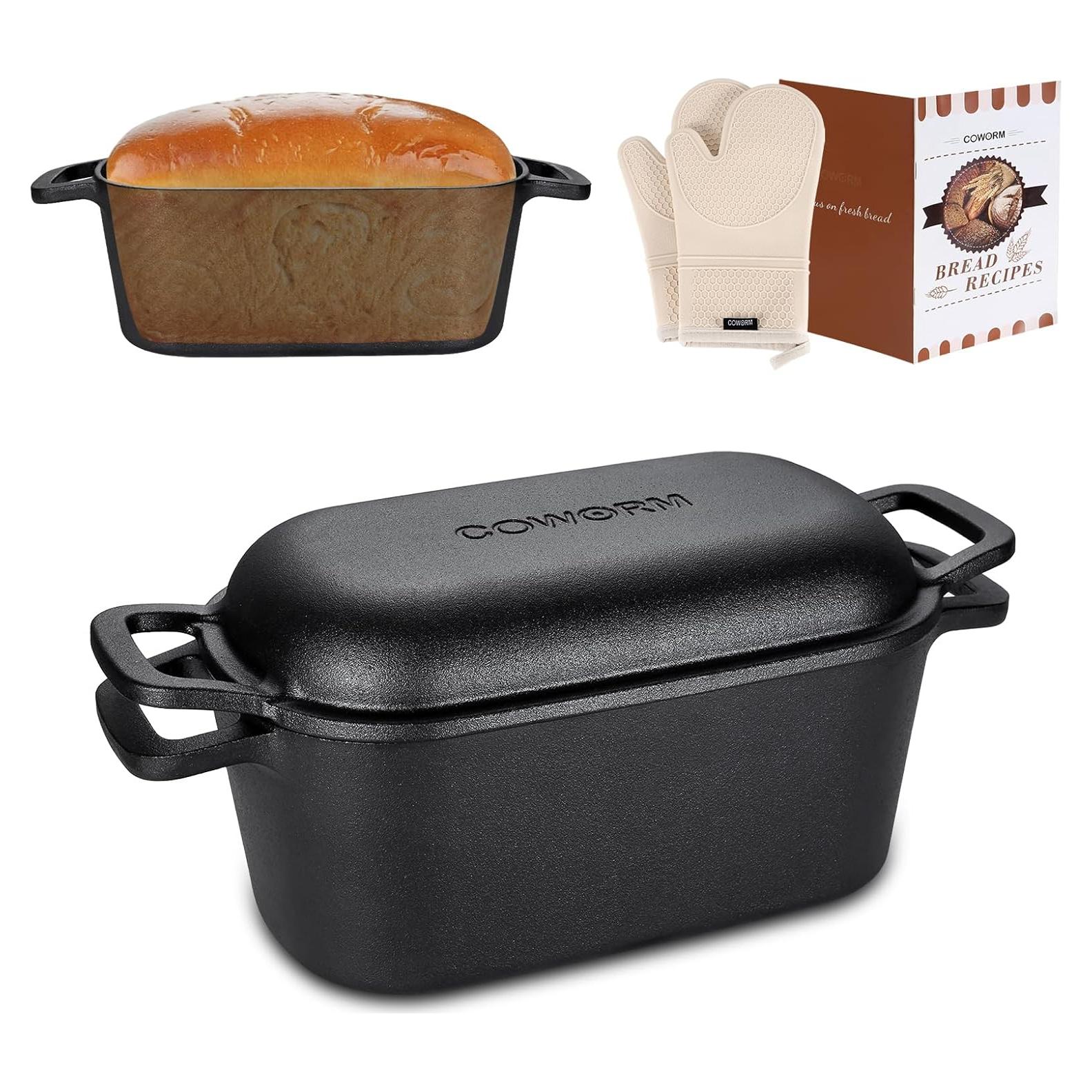 Olla de Hierro Fundido Ovalada COWORM 3.6QT con Tapa